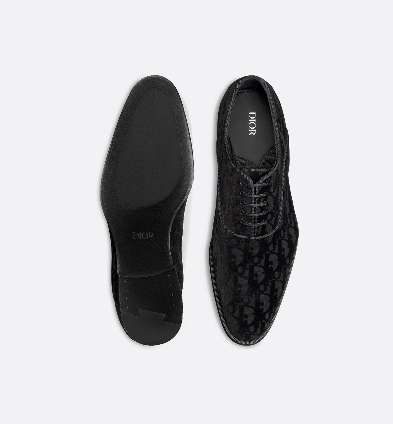 Timeless Oxford Shoe Black Dior Oblique Velvet