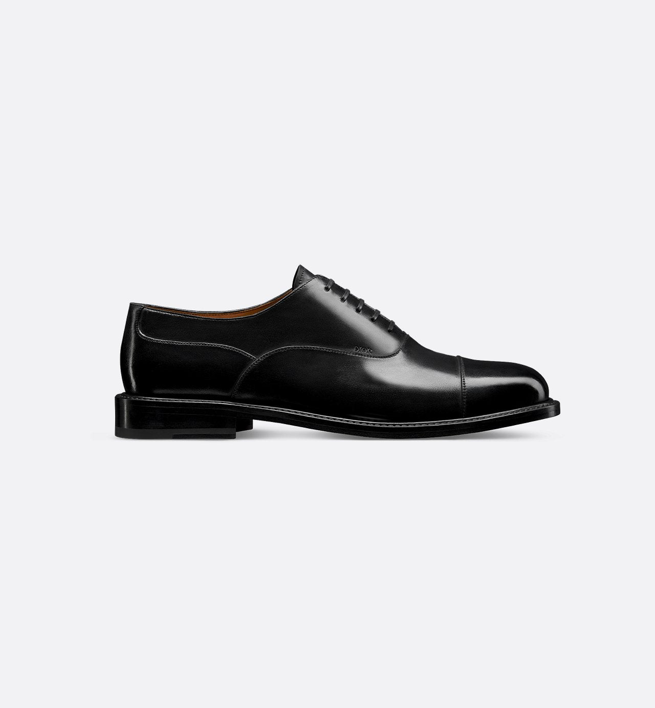 Embassy Oxford Shoe Black Calfskin With Patina Finish