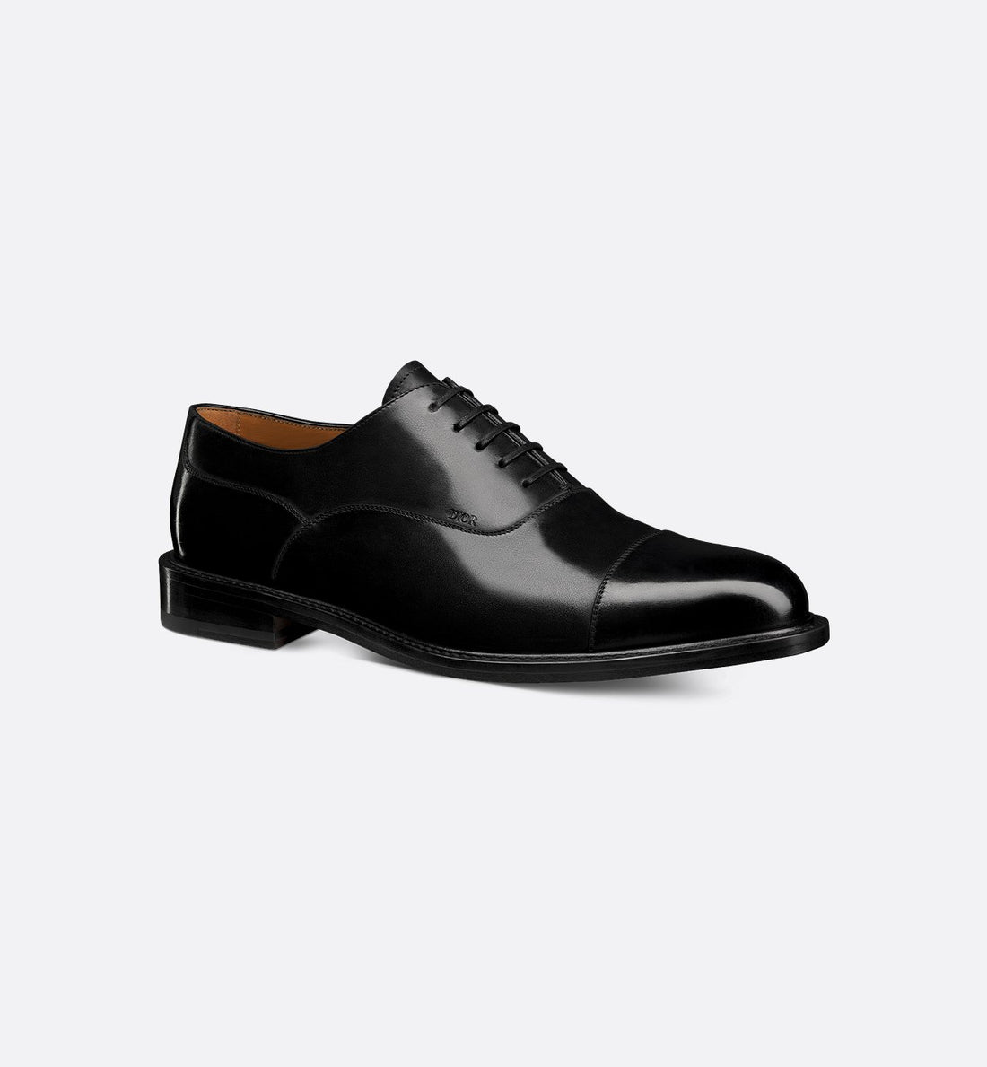 Embassy Oxford Shoe Black Calfskin With Patina Finish