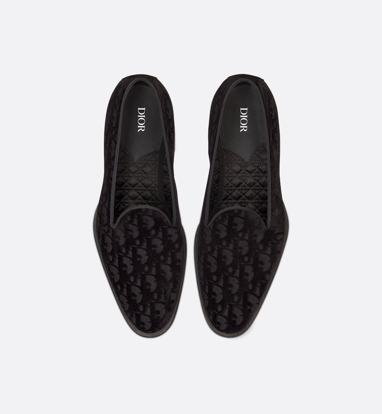 Timeless Loafer Black Dior Oblique Velvet