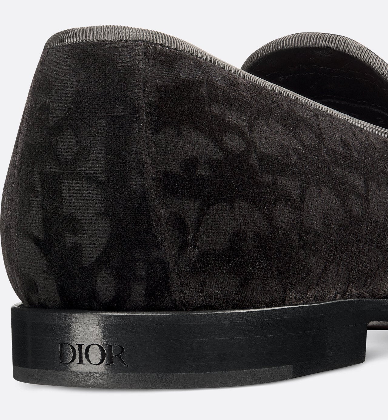 Timeless Loafer Black Dior Oblique Velvet