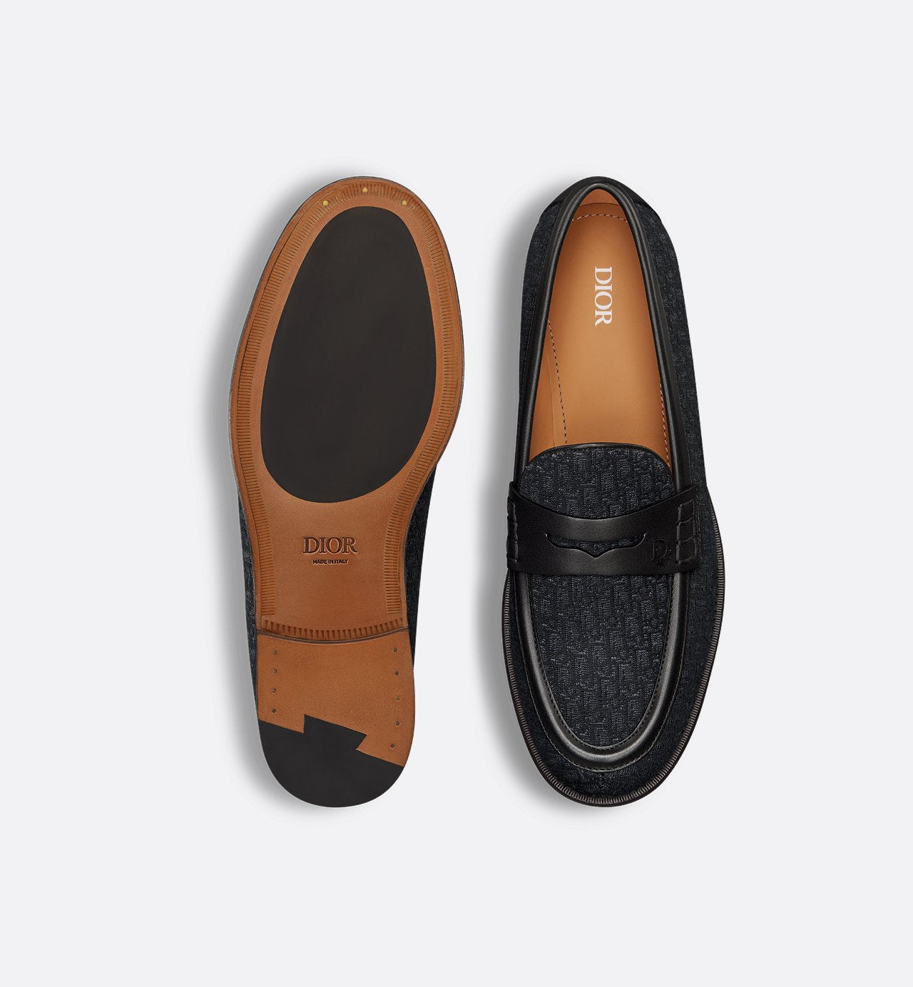 Granville Loafer Black Dior Oblique Jacquard