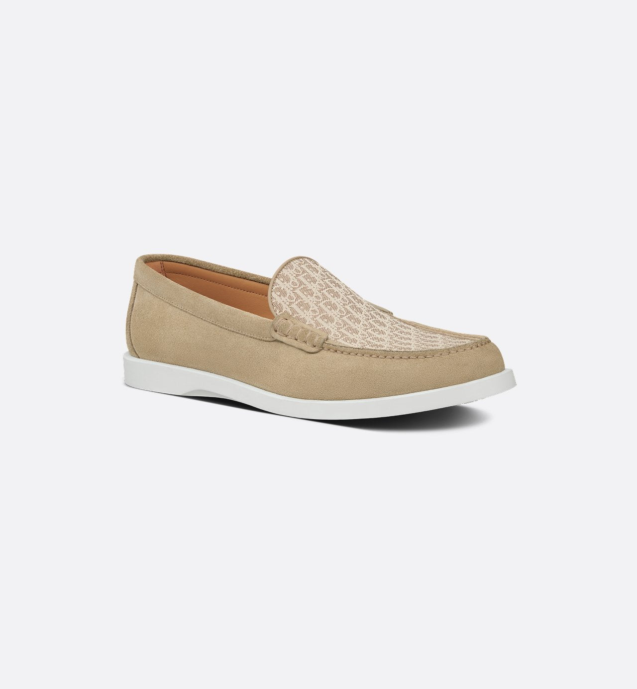 Granville Loafer Beige Dior Oblique Suede And Jacquard