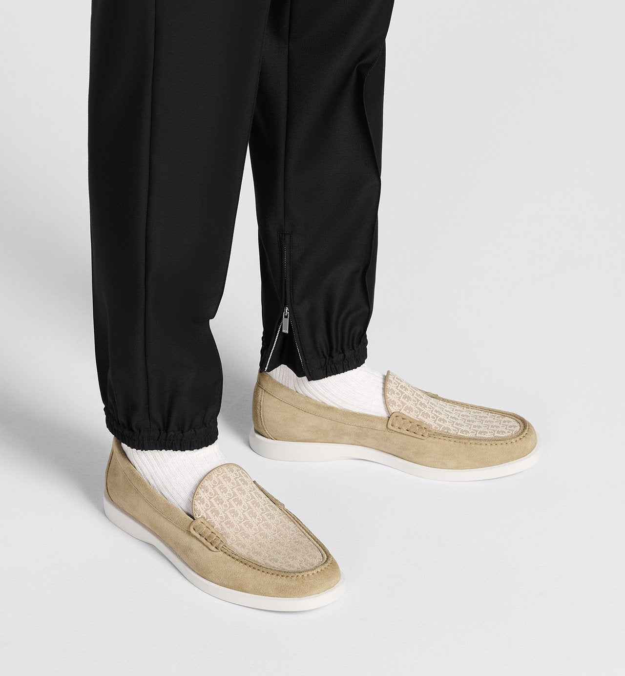 Granville Loafer Beige Dior Oblique Suede And Jacquard