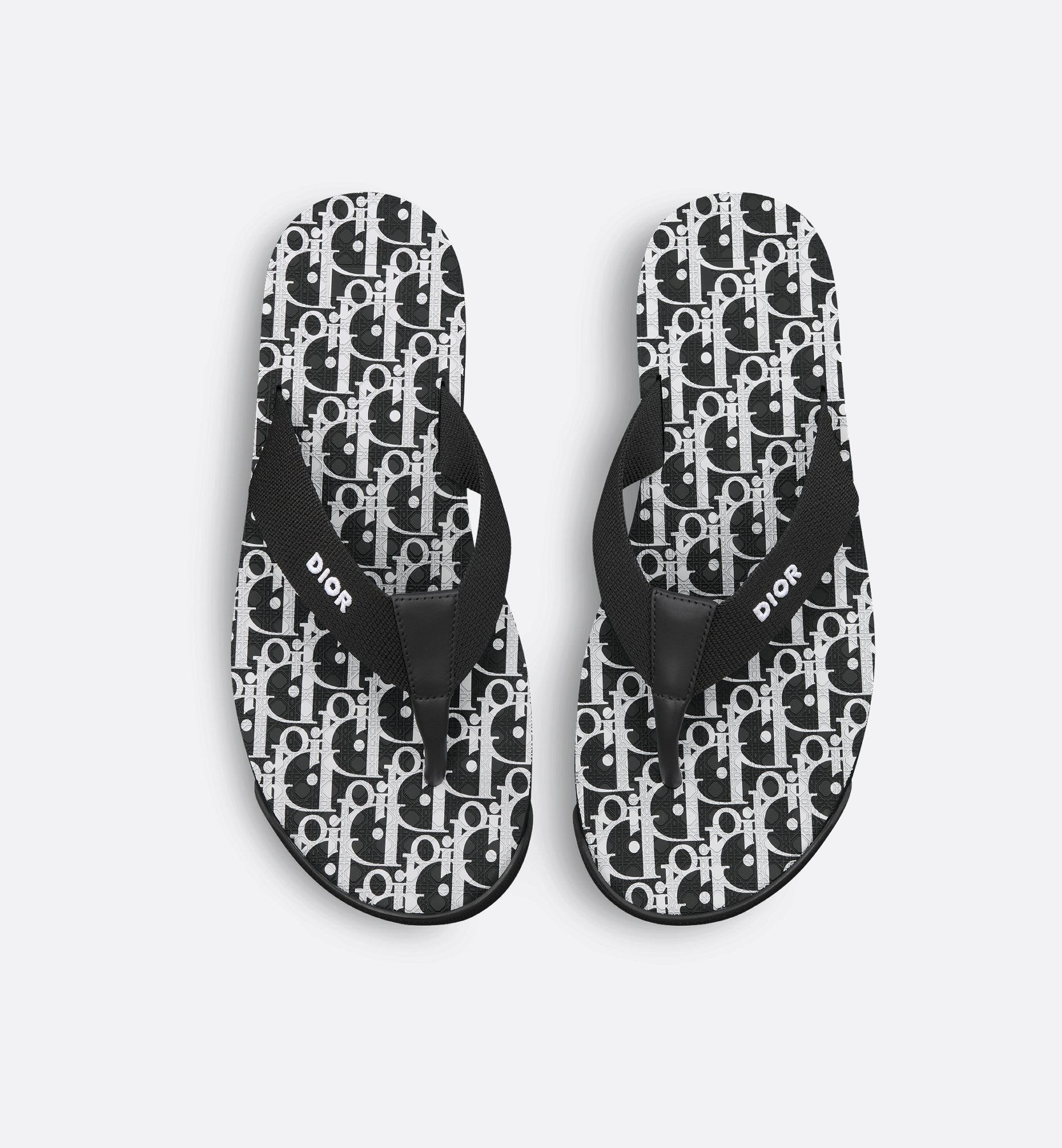 Alpha Thong Sandal Black Technical Fabric