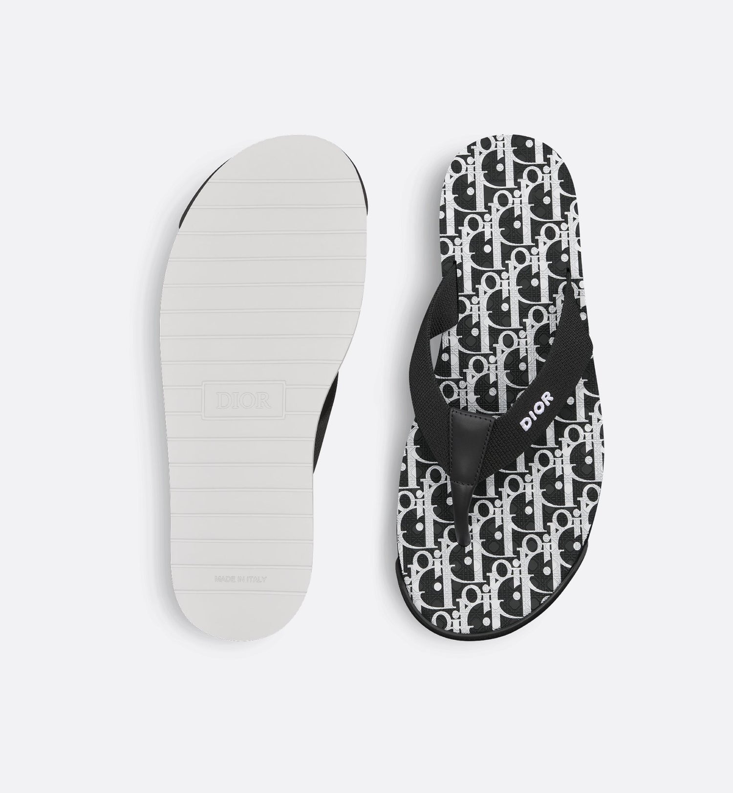 Alpha Thong Sandal Black Technical Fabric