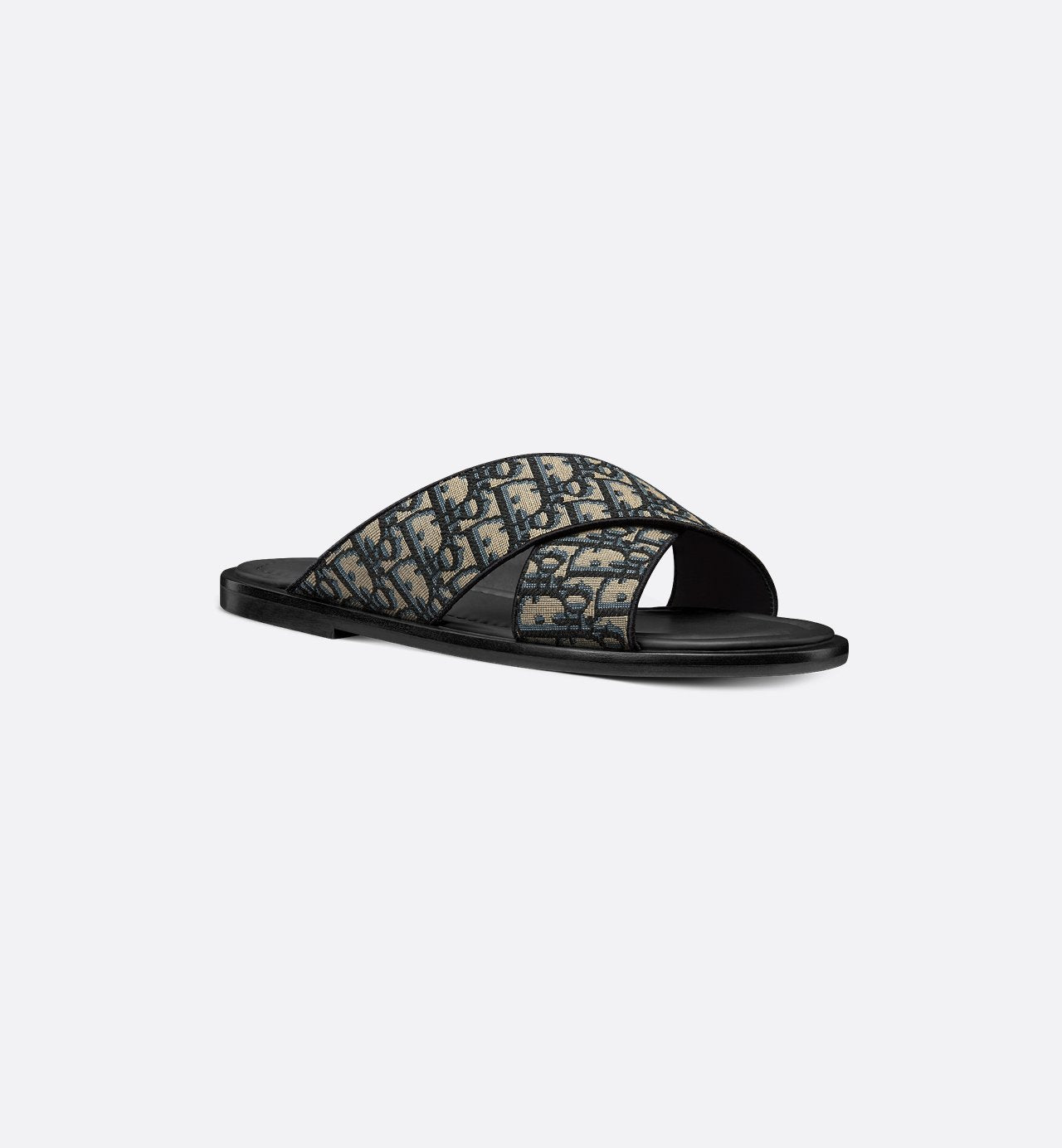 Alias Sandal Beige And Black Dior Oblique Jacquard