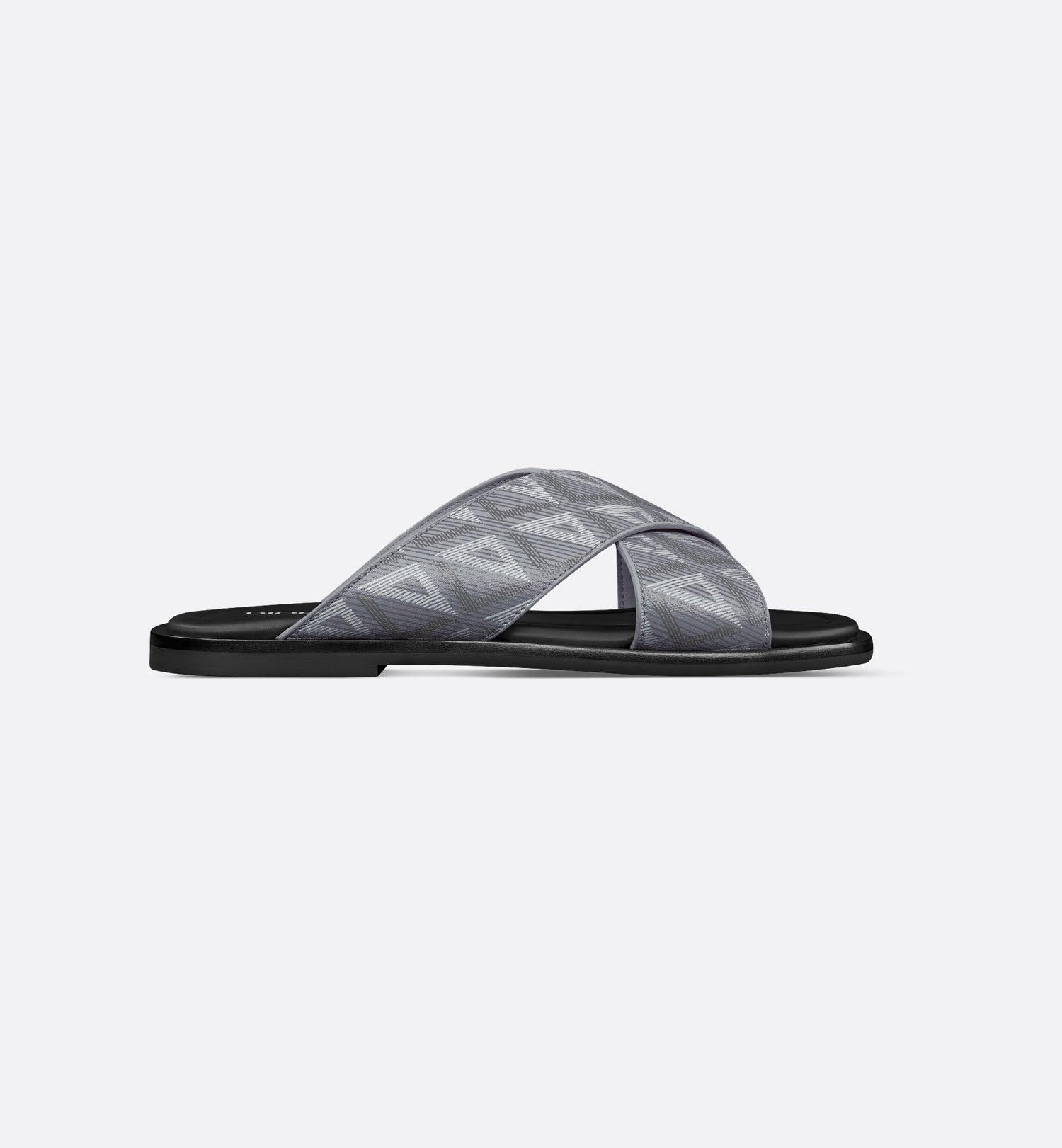 Alias Sandal Dior Gray Coated Cotton Canvas With Cd Diamond Print