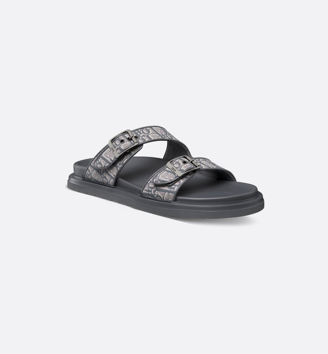 Aqua Sandal Deep Gray Dior Oblique Jacquard