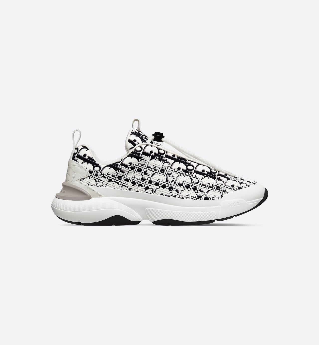 B24 Sneaker White And Black Dior Oblique Technical Fabric