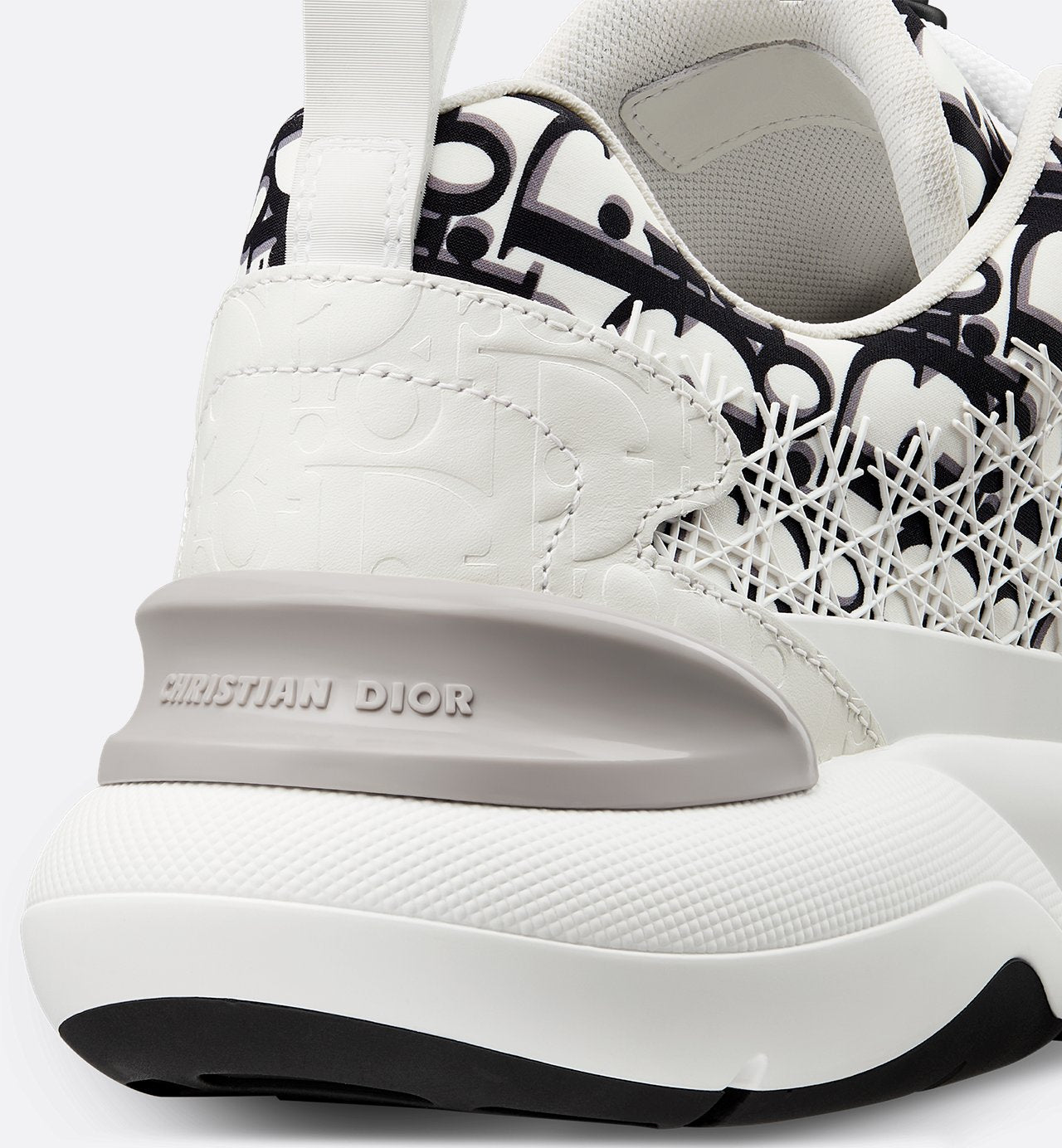 B24 Sneaker White And Black Dior Oblique Technical Fabric