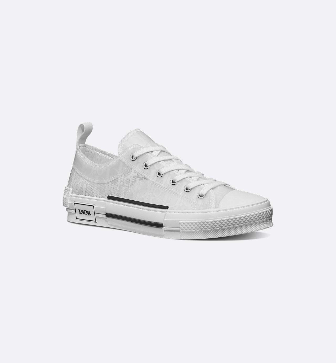 B23 Low Top Sneaker White Dior Oblique Canvas