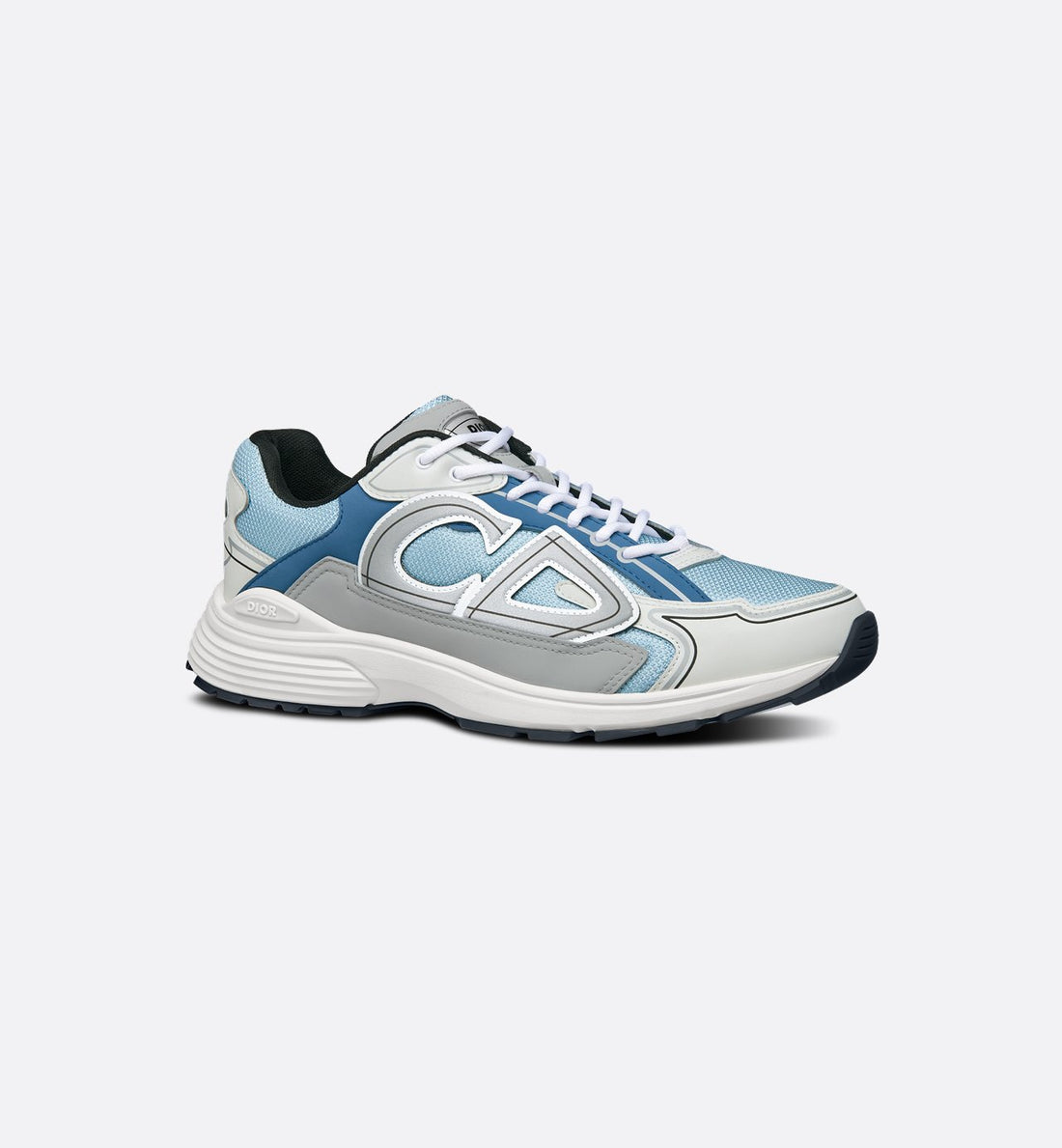 B30 Sneaker Light Blue Mesh With Dior Gray White And Blue Technical Fabric