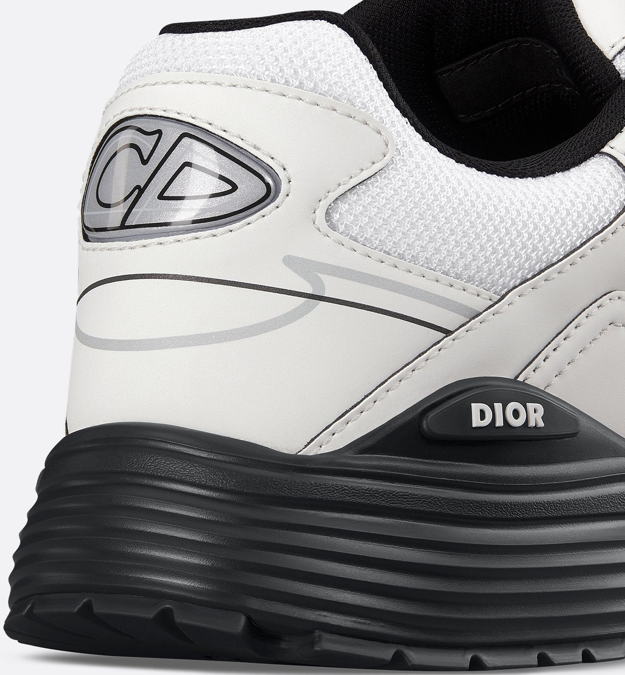 B30 Sneaker White Mesh And White Technical Fabric