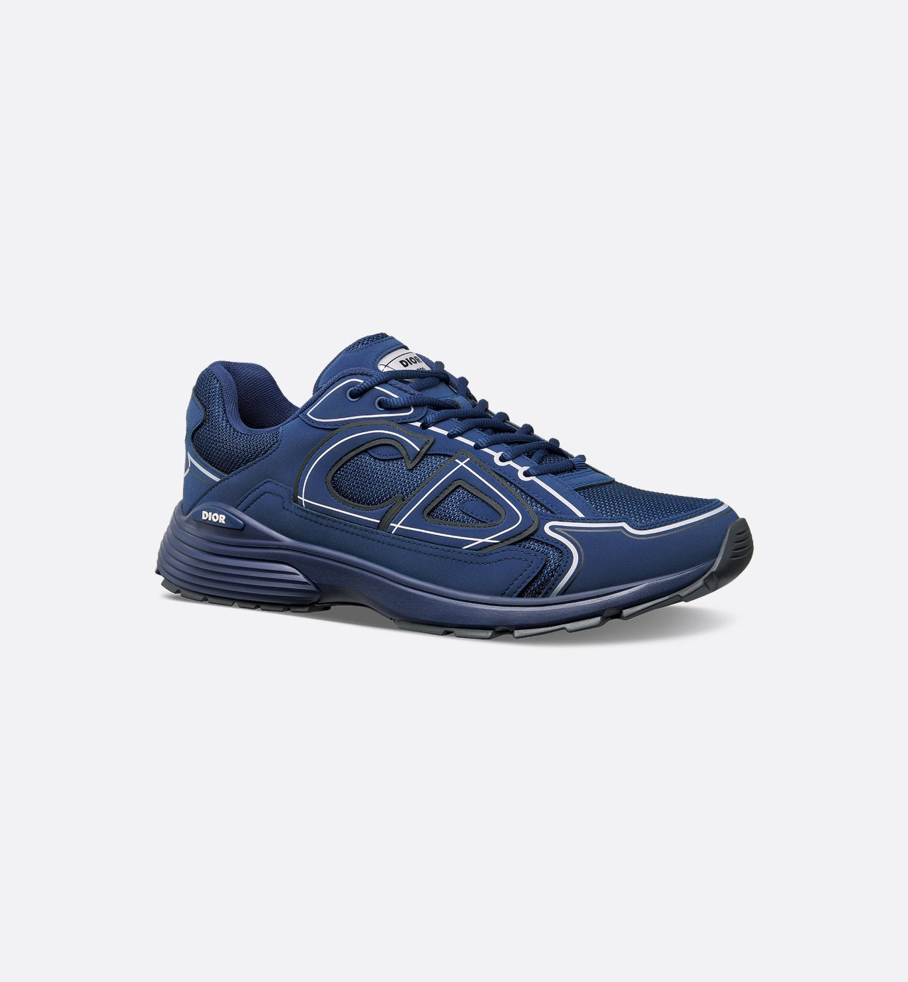 B30 Sneaker Deep Blue Mesh And Technical Fabric