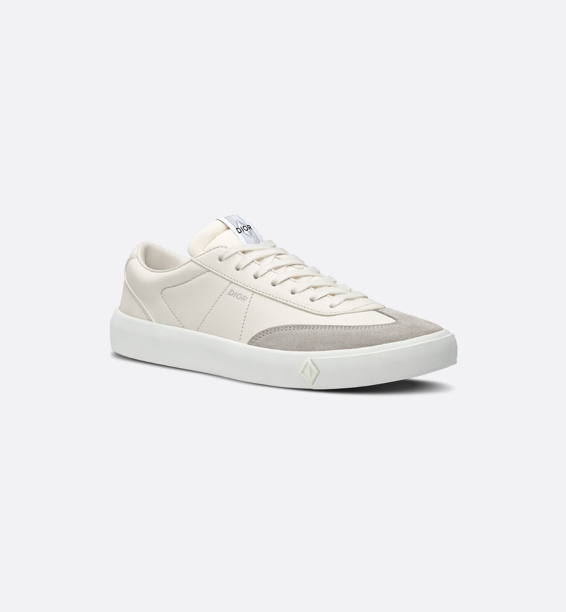 B101 Sneaker Cream Smooth Calfskin And Greige Nubuck