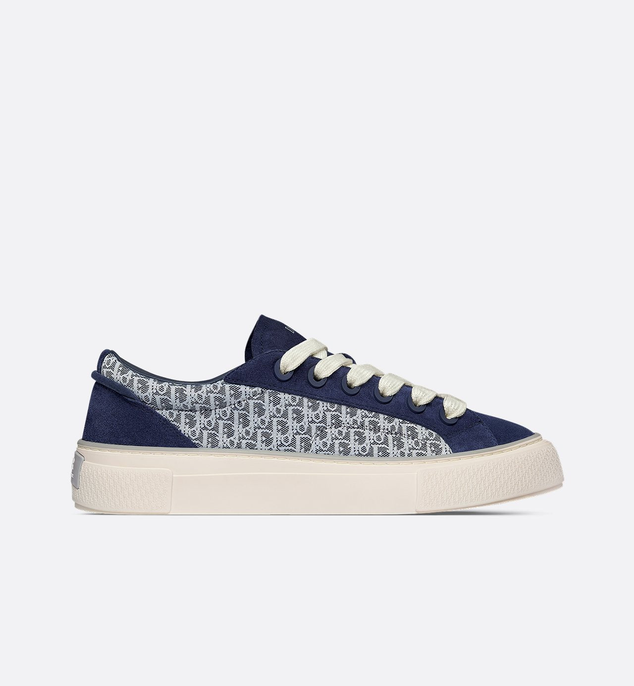 B33 Sneaker Navy Blue Dior Oblique Jacquard And Suede