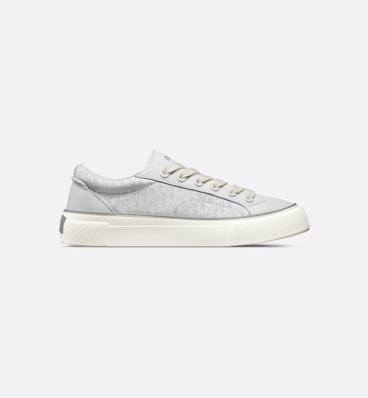 B33 Sneaker White Smooth Calfskin And Dior Oblique Jacquard