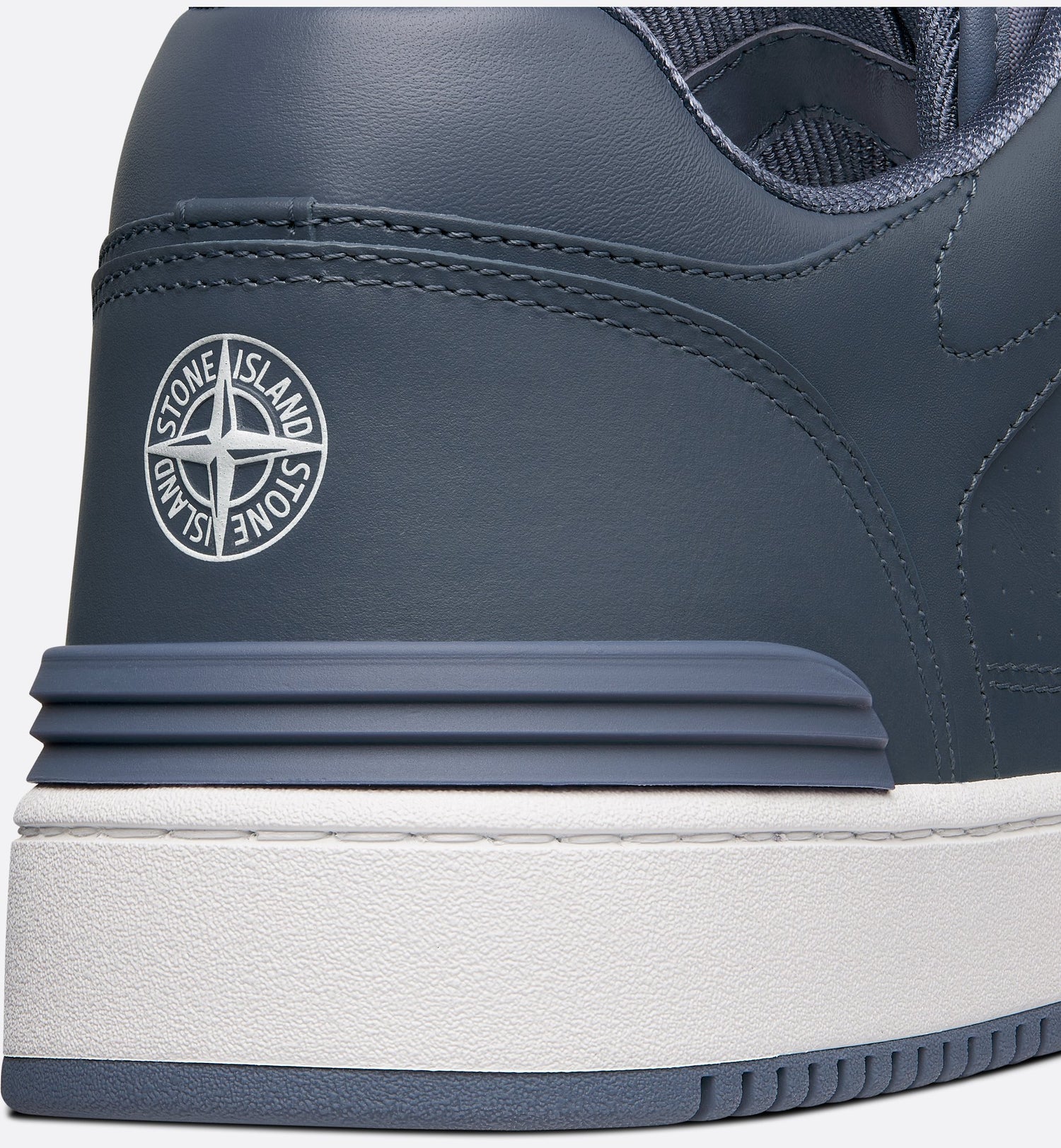 Dior And Stone Island B57 Low Top Sneaker Limited And Numbered Edition Blue And Red Smooth Calfskin