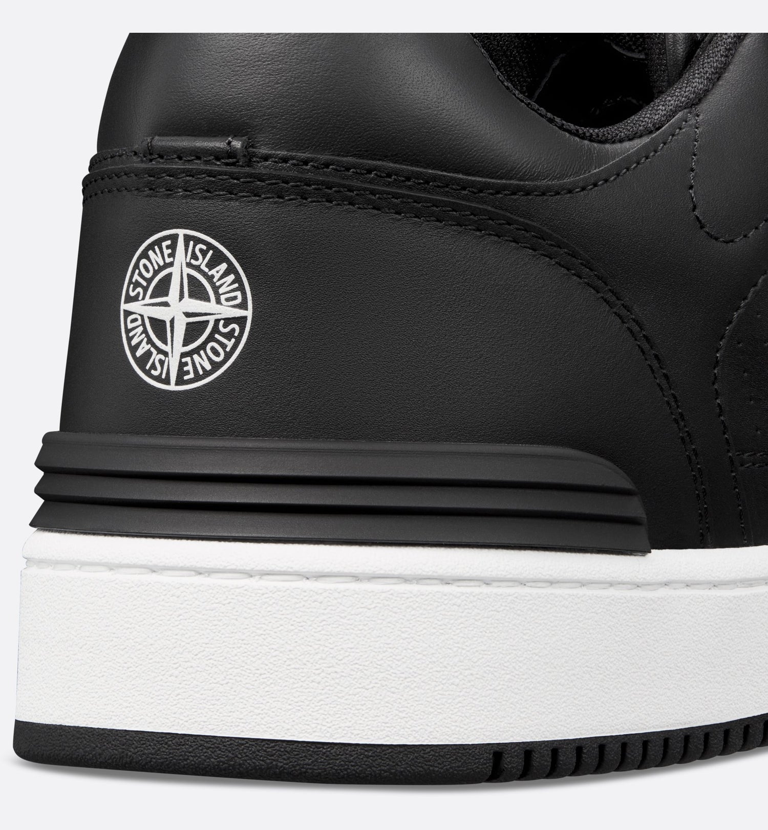 Dior And Stone Island B57 Low Top Sneaker Limited And Numbered Edition Black And Light Green Smooth Calfskin