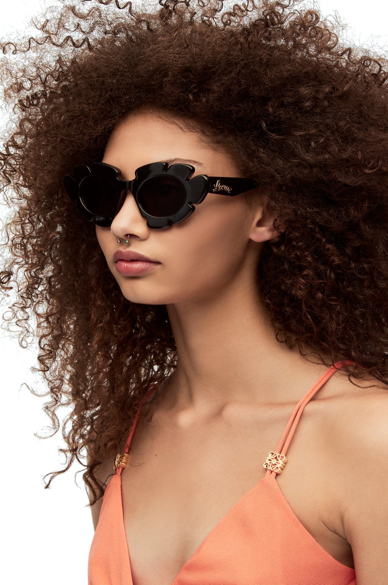 Flower sunglasses in injected nylon