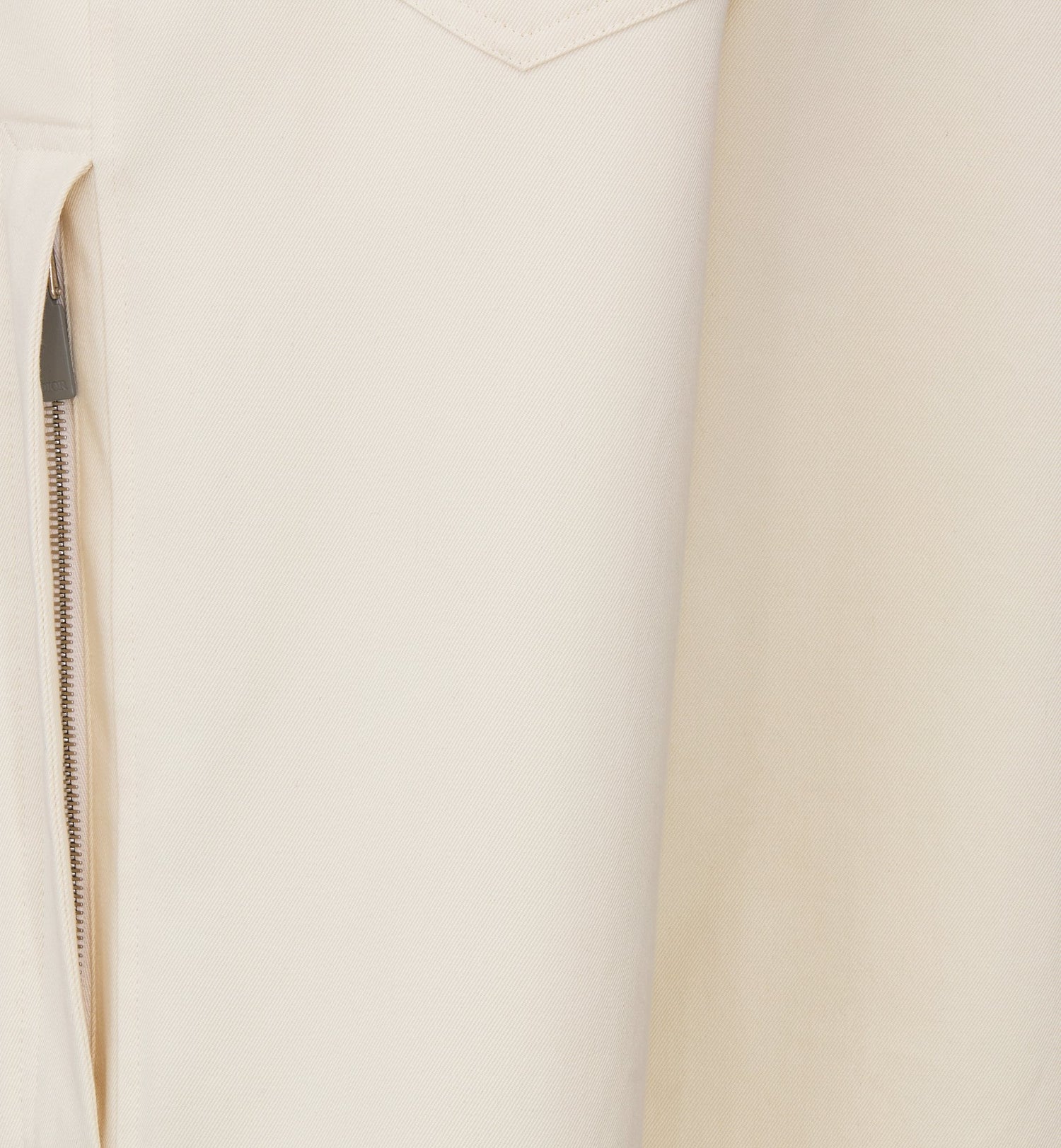 Icons Chinos White Cotton And Cashmere Blend