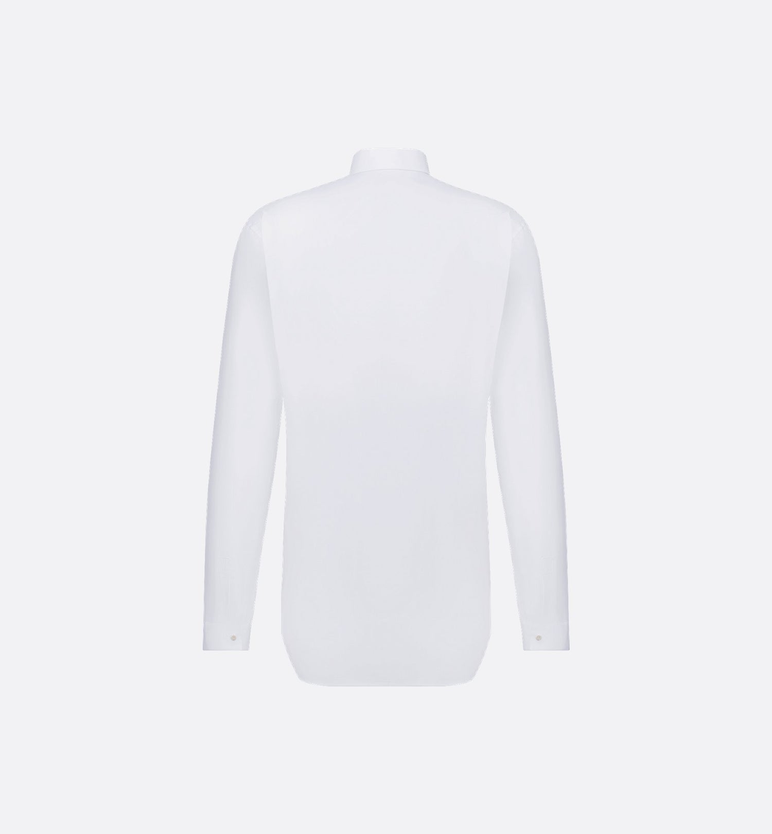 Shirt With Snaps White Cotton Poplin