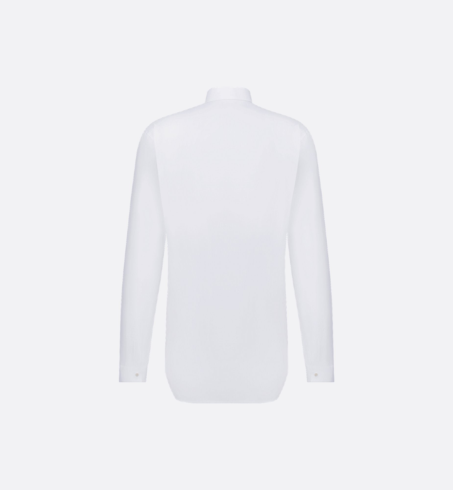 Shirt With Snaps White Cotton Poplin