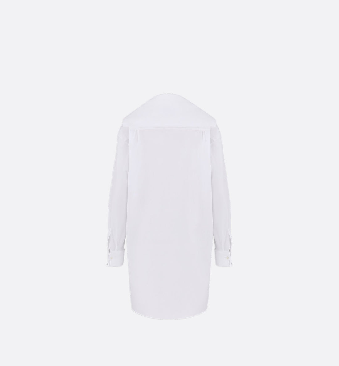 Blouse With Sailor Collar White Cotton Poplin