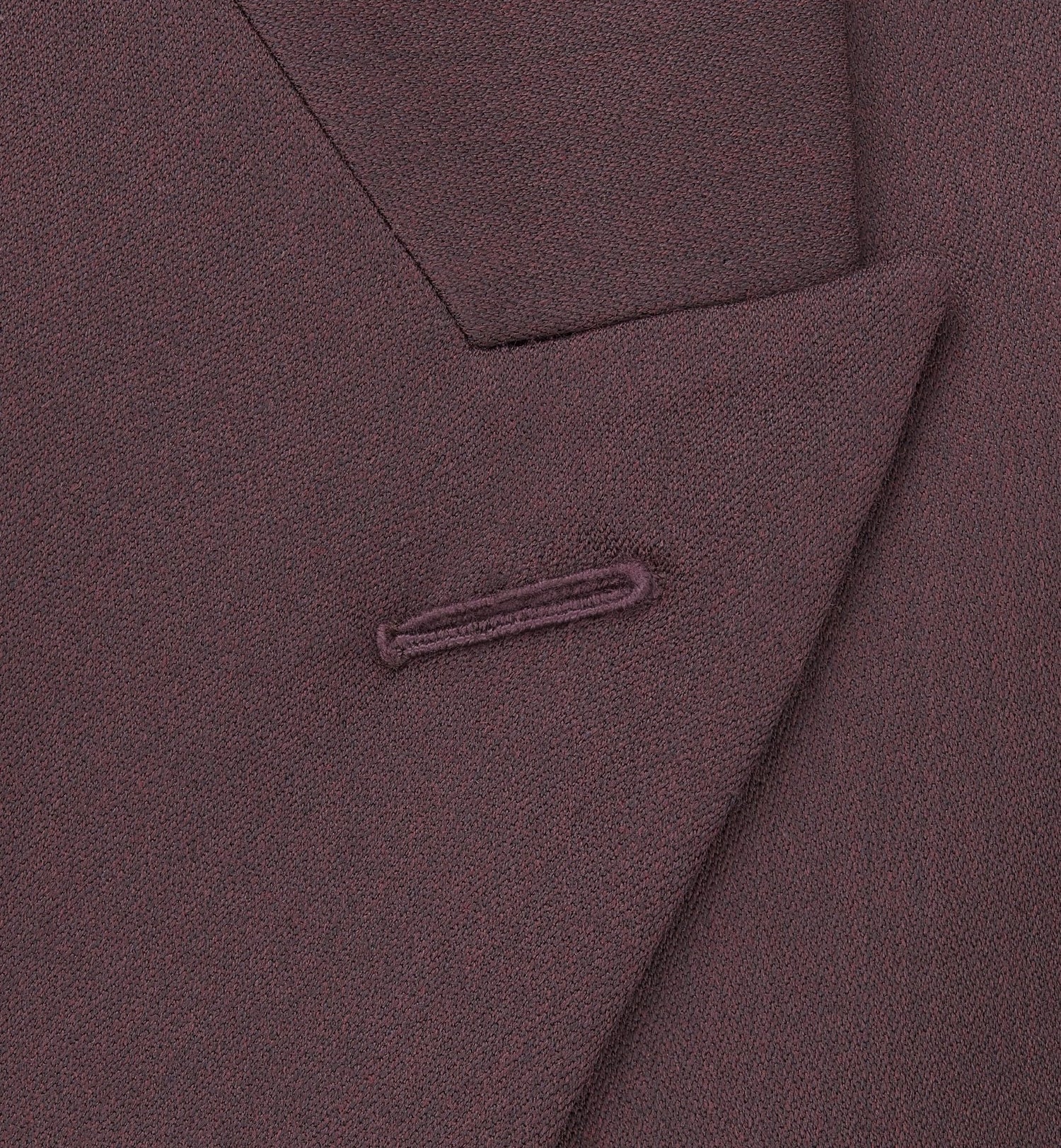 Bar Jacket With Oblique Closure Burgundy Virgin Wool Twill