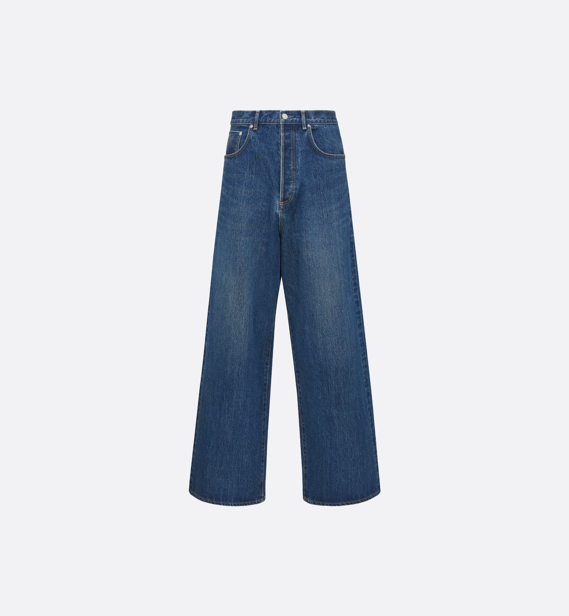 Cd Couture Extra-Wide Jeans Blue Cotton Denim