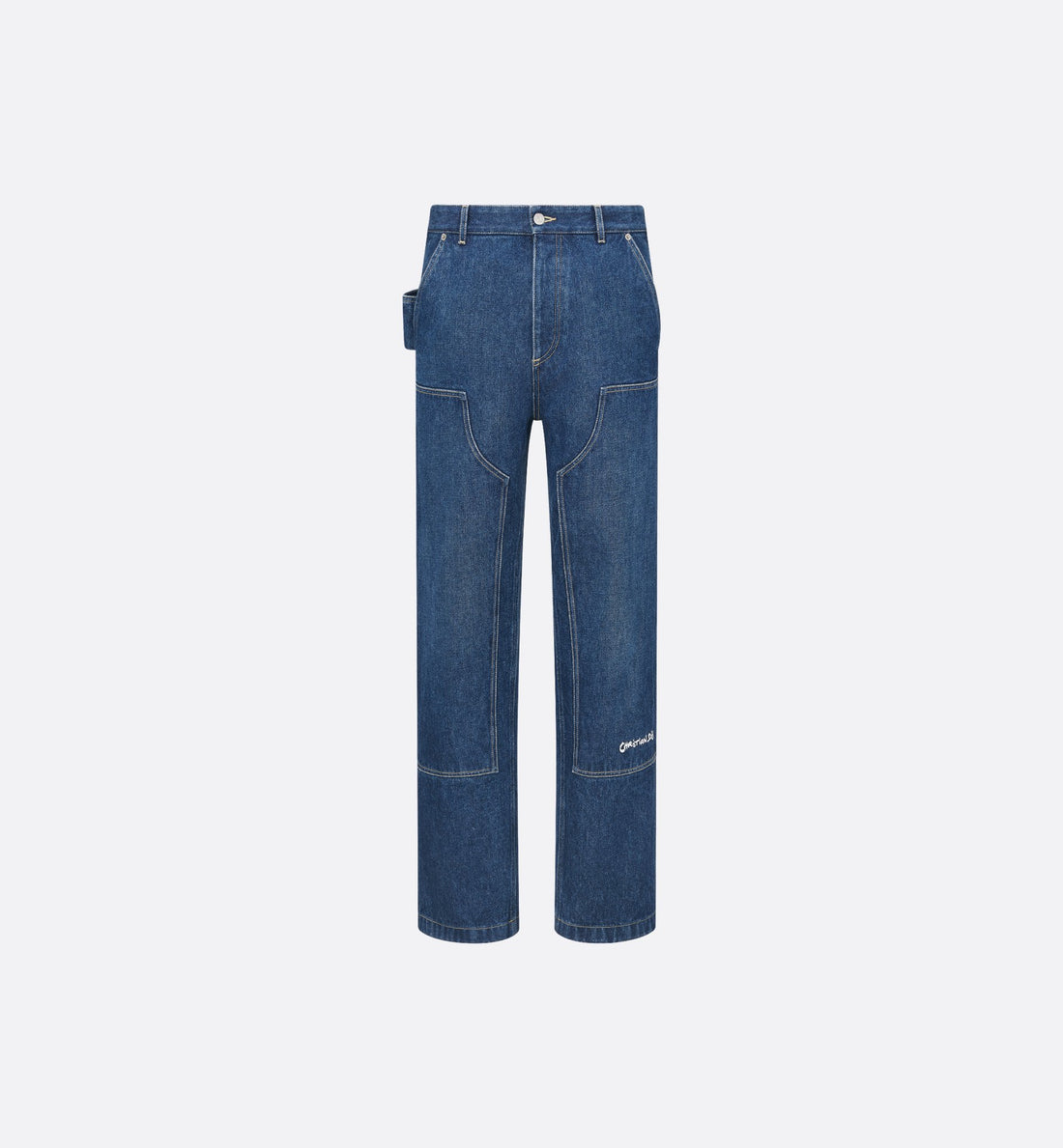 Cd Tag Carpenter Jeans Blue Cotton Denim