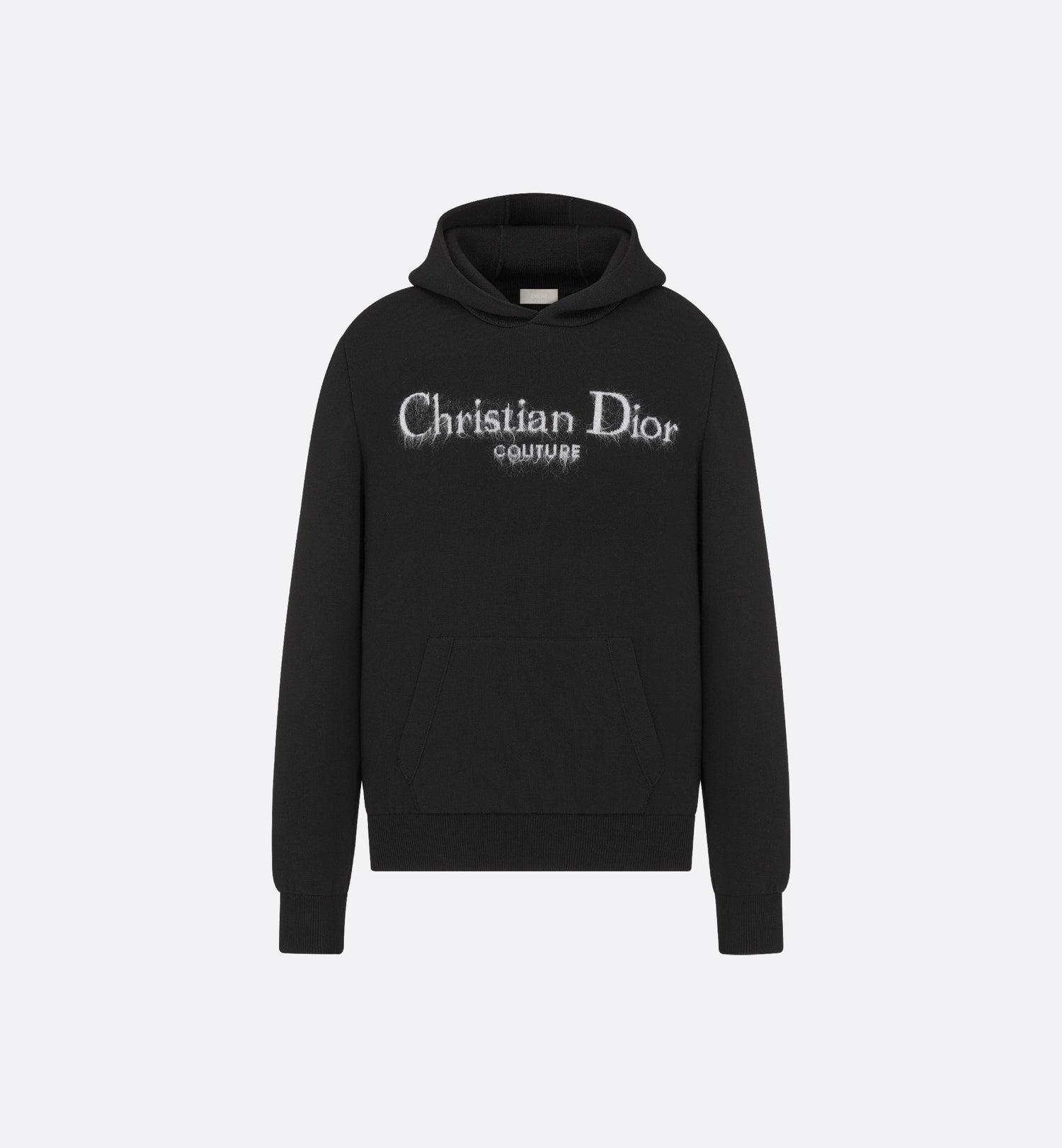 Cd Couture Hooded Sweatshirt Black Wool Blend