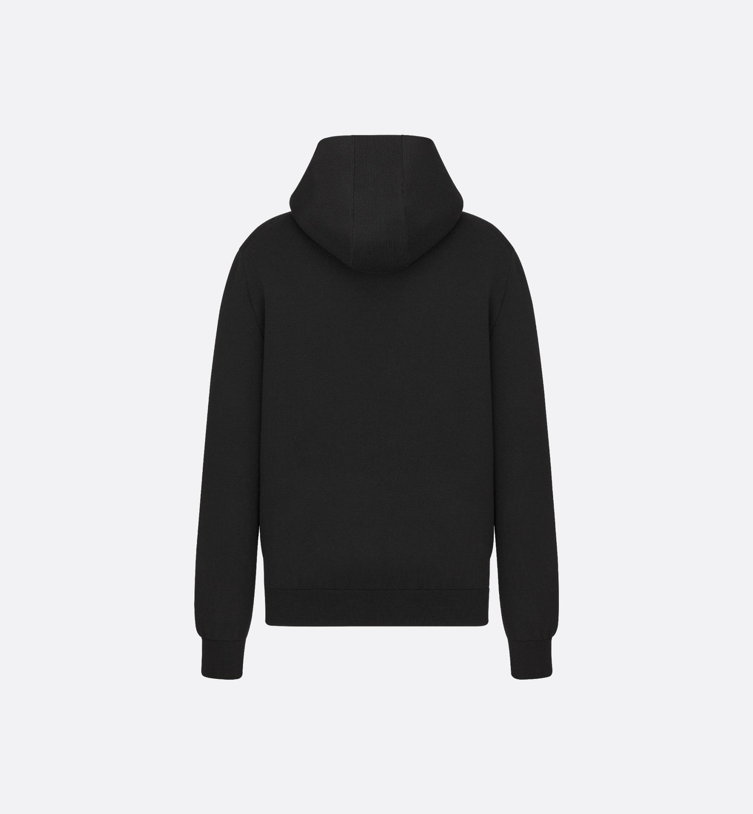 Cd Couture Hooded Sweatshirt Black Wool Blend