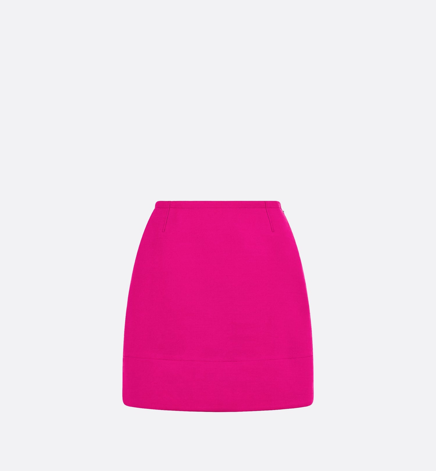 Miniskirt Fuchsia Wool And Silk