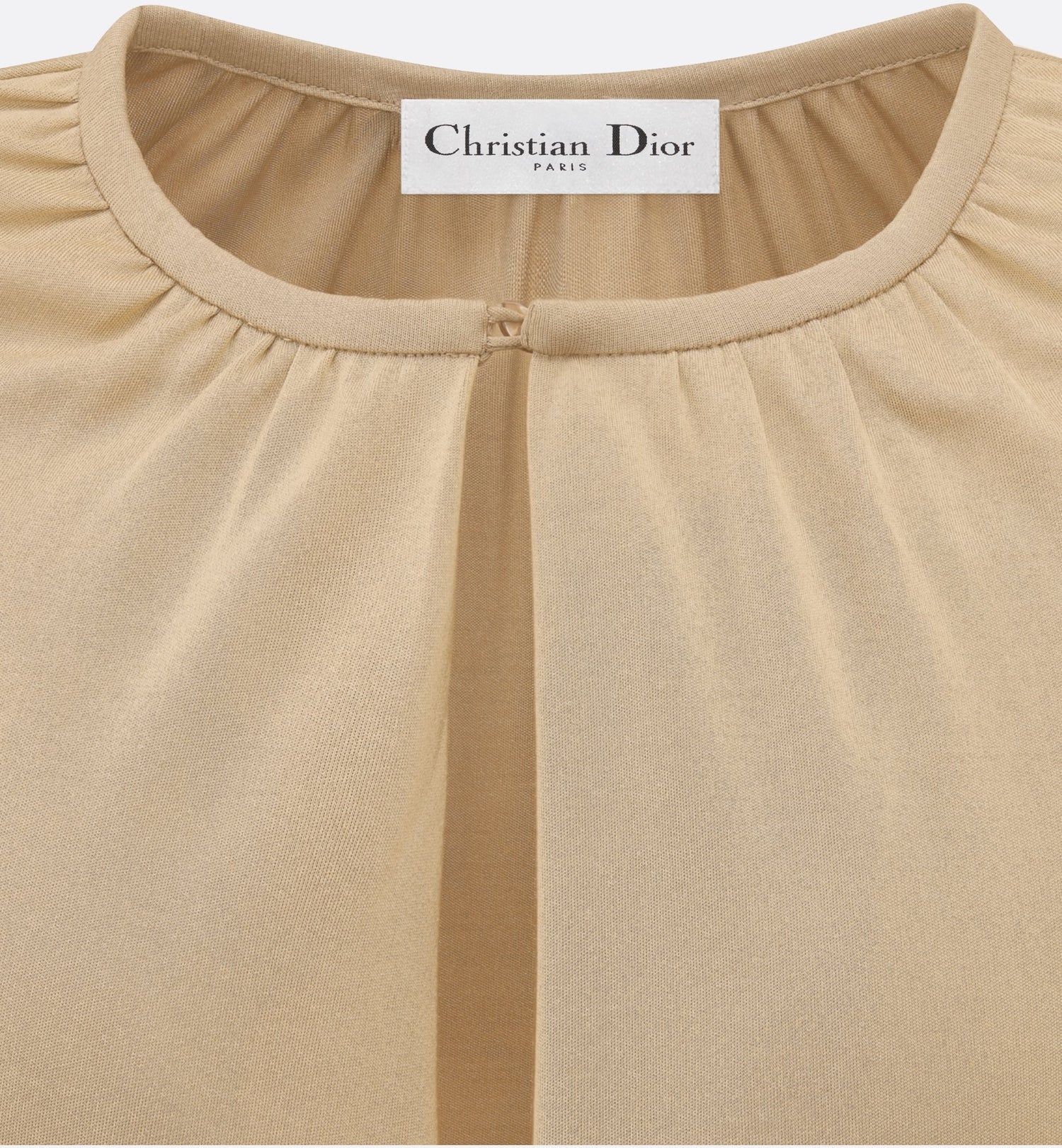 Long Cape Beige Technical Jersey