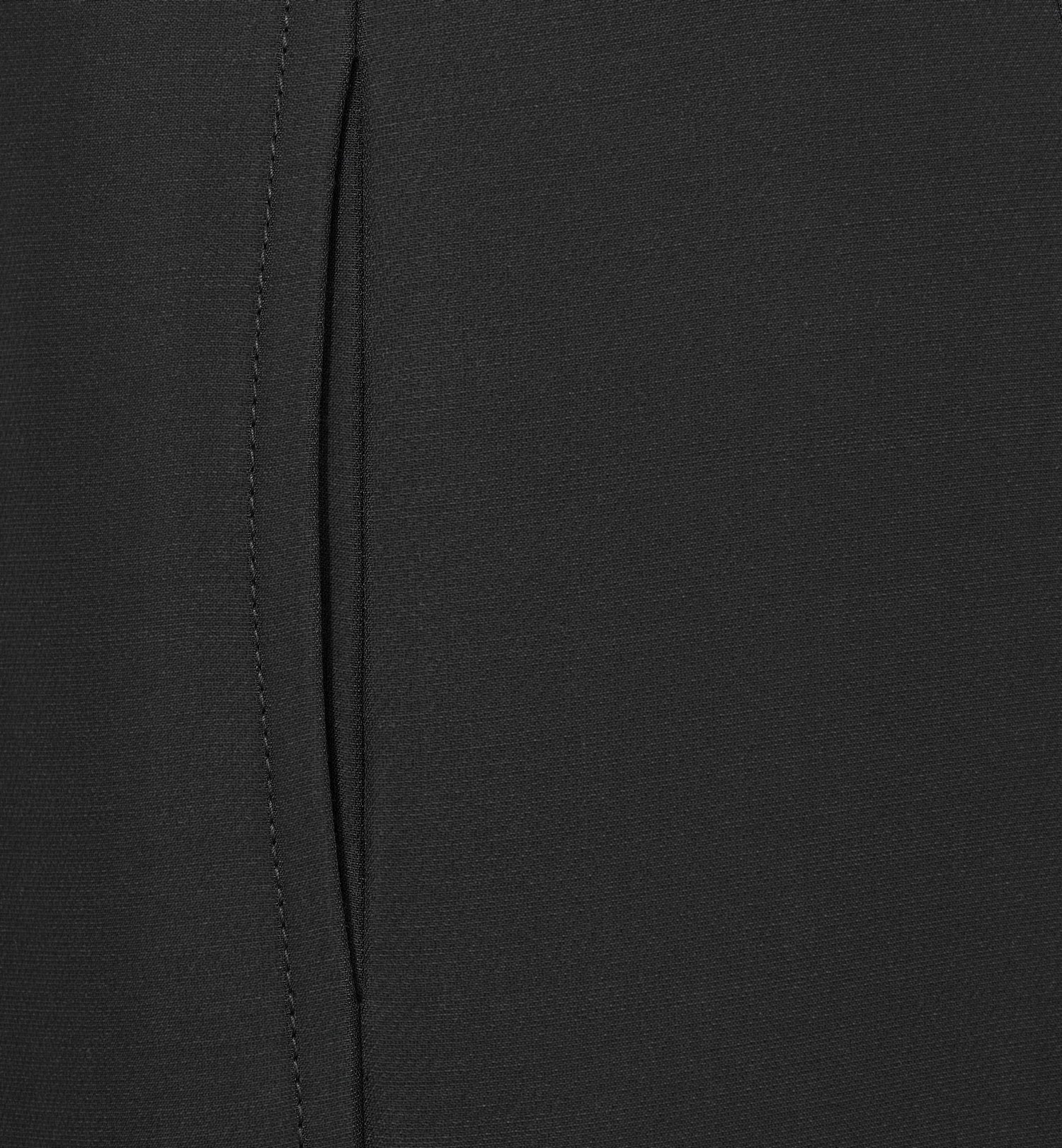 Regular Fit Pants Black Wool And Silk