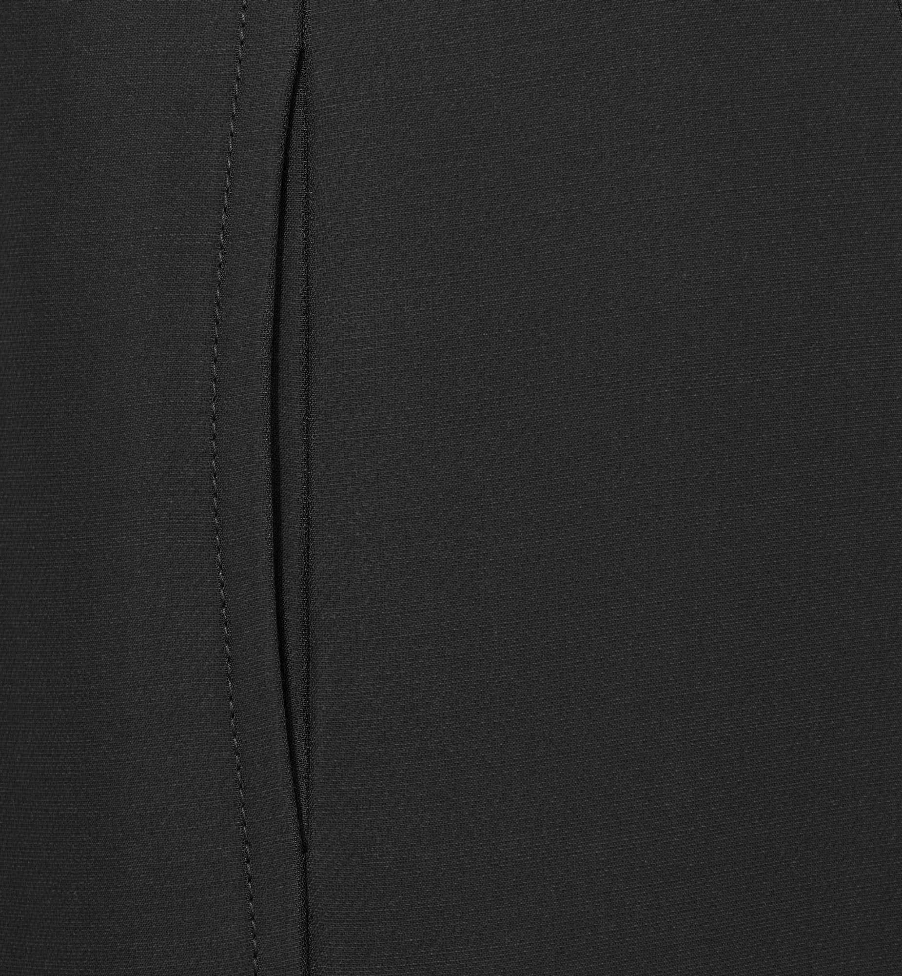 Regular Fit Pants Black Wool And Silk