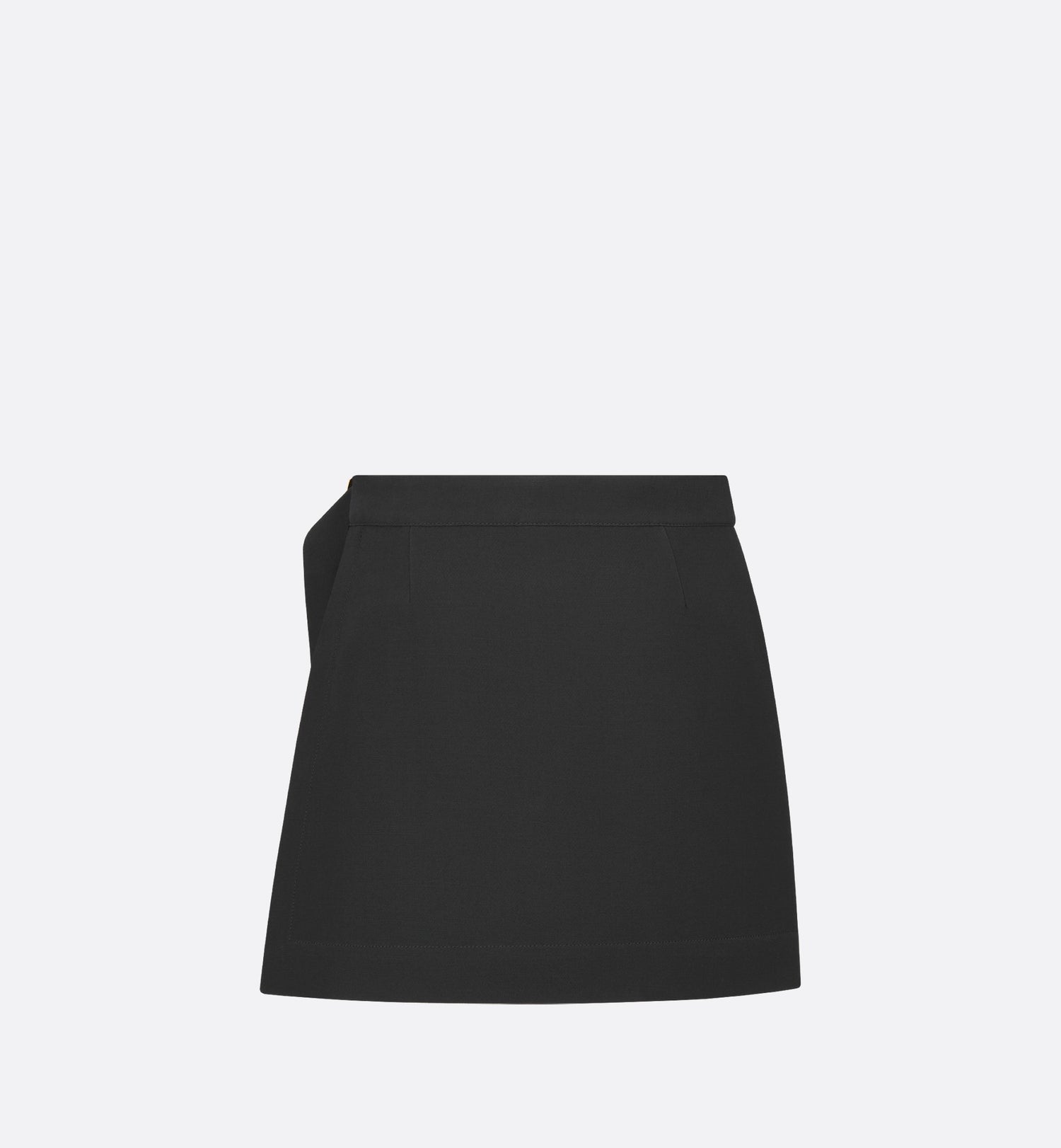 Skort Black Wool And Silk