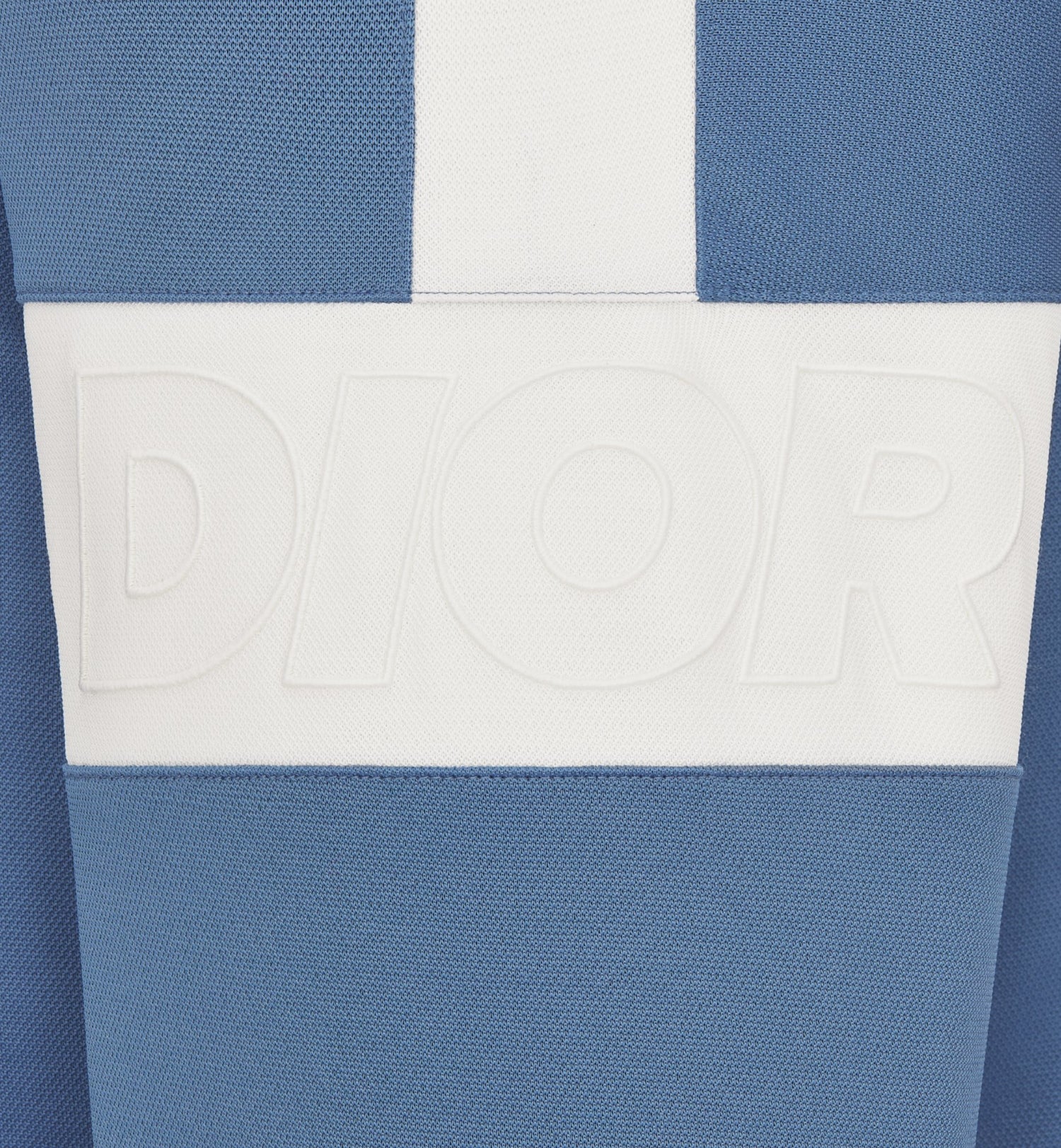 Dior And Parley Zipped Track Jacket Blue And White Parley Ocean Plastic Cotton-Blend Jersey