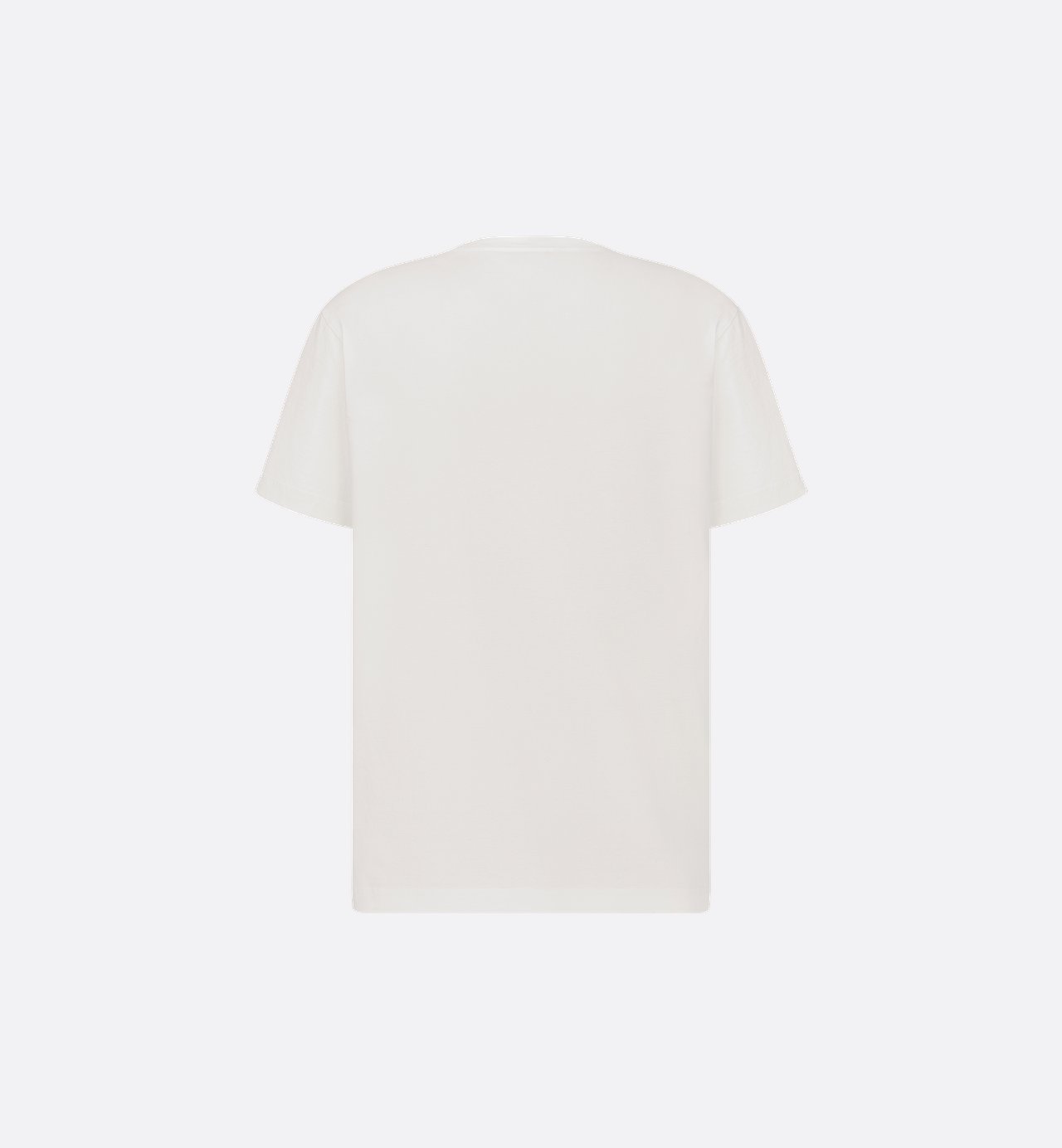 Italic Coral Relaxed-Fit T-Shirt White Slub Cotton Jersey