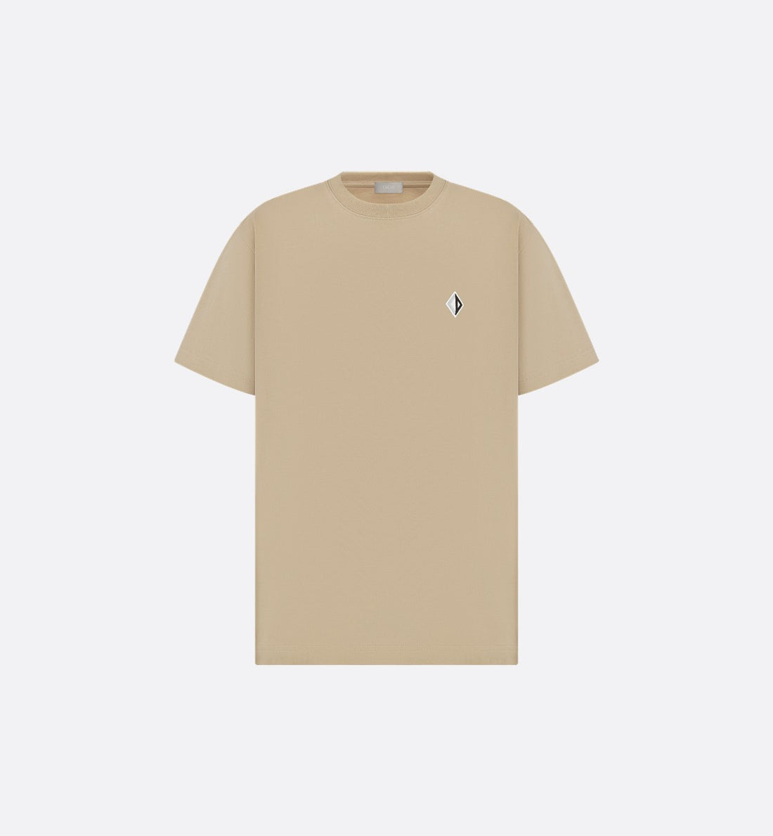 Cd Diamond Relaxed-Fit T-Shirt Beige Cotton Jersey