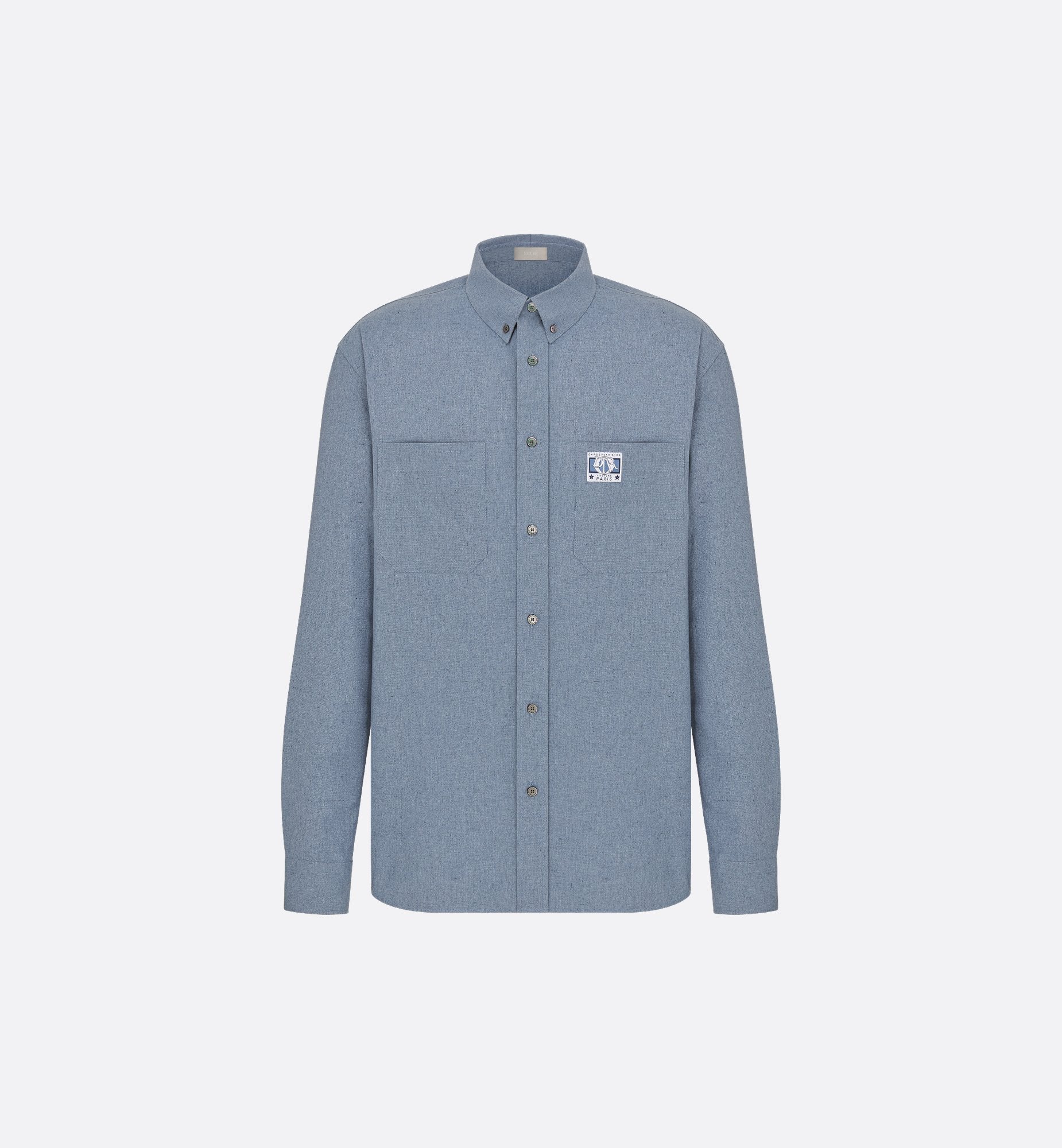 Charm Shirt Blue Cotton Chambray