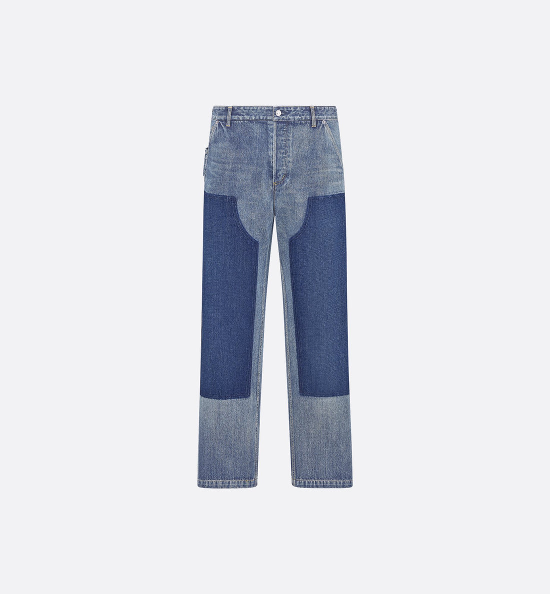 Handwritten Christian Dior Carpenter Jeans Blue Cotton Twill