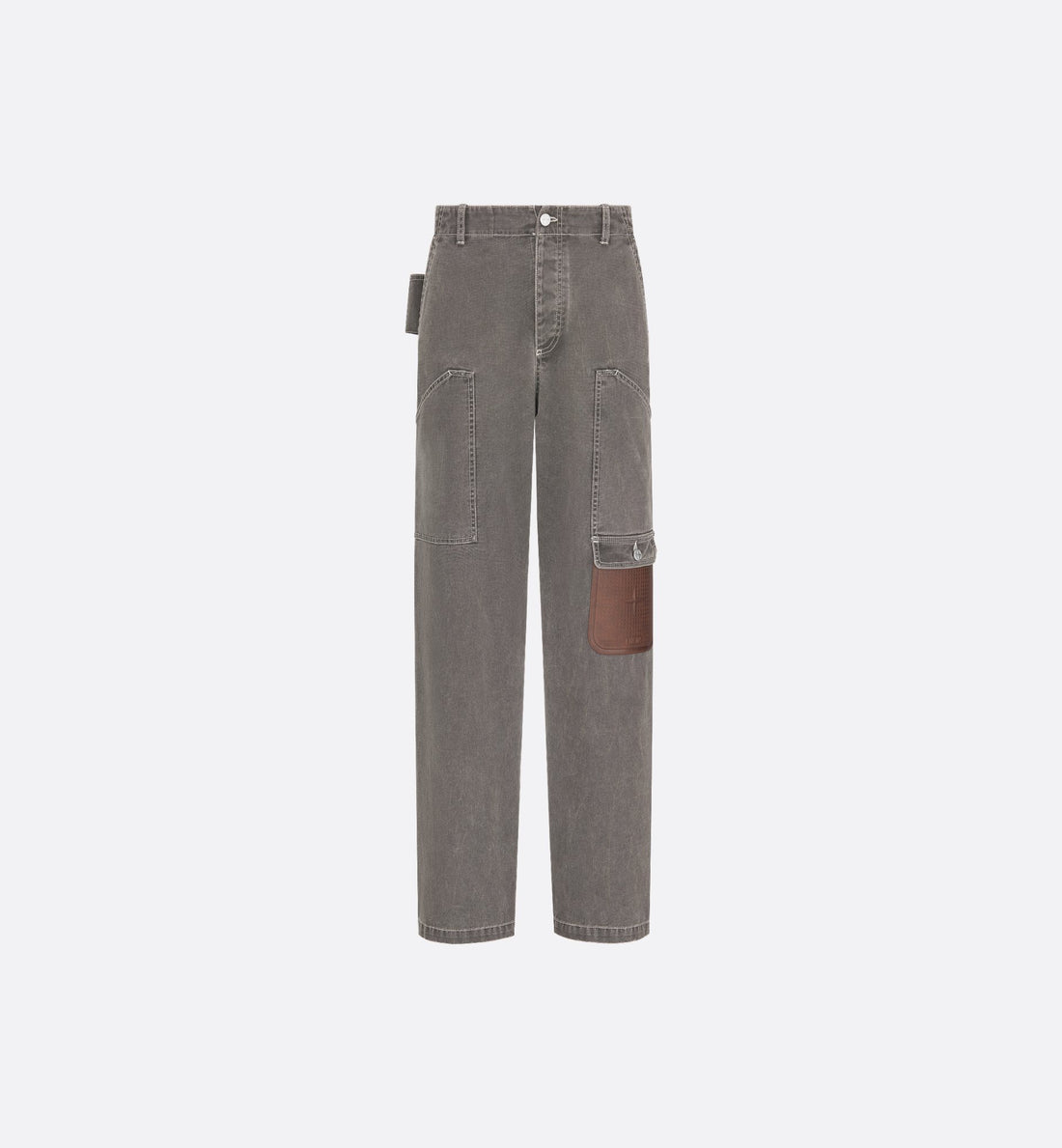 Dior And Stone Island Cargo Jeans Black Cotton Canvas