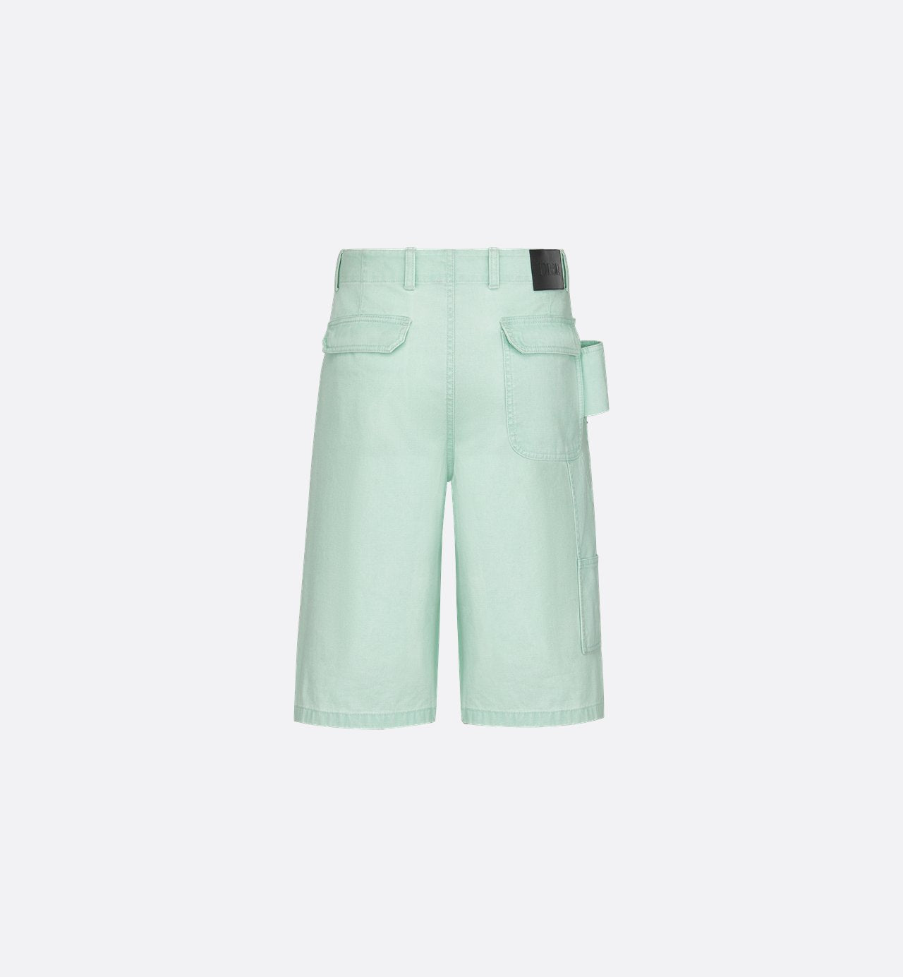 Dior And Stone Island Bermuda Shorts Light Green Cotton