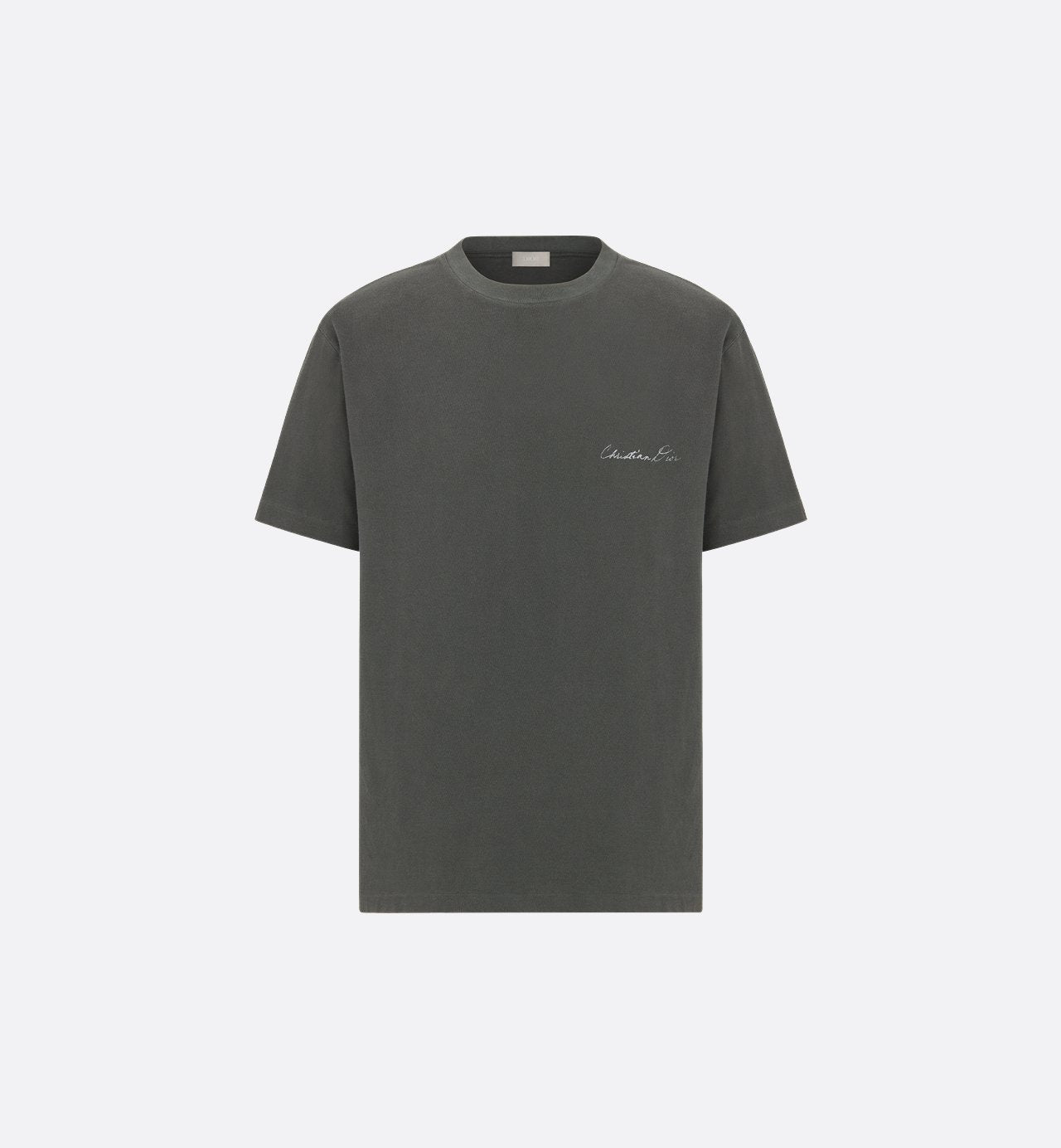 Handwritten Relaxed-Fit T-Shirt Gray Cotton Jersey