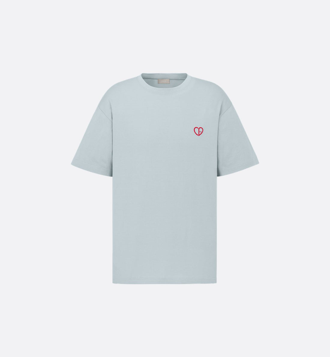 Cd Heart Relaxed-Fit T-Shirt Gray Cotton Jersey