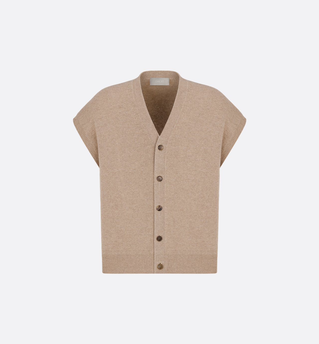 Icons Sweater Vest Beige Cashmere Jersey