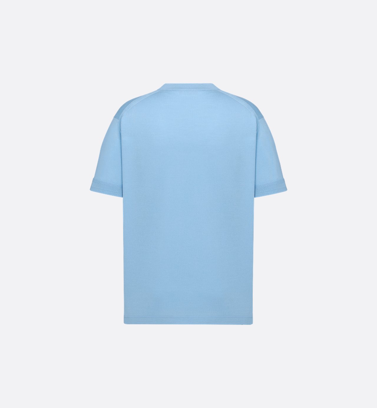 Couture T-Shirt Blue Virgin Wool Jersey